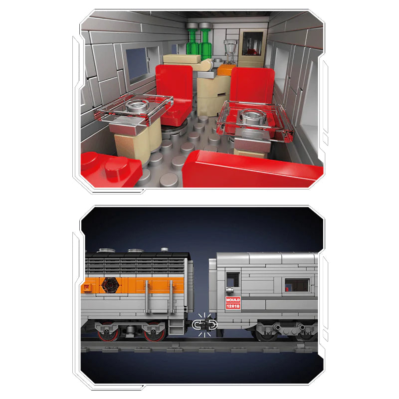 EMD F7 Locomotive | 1540pcs