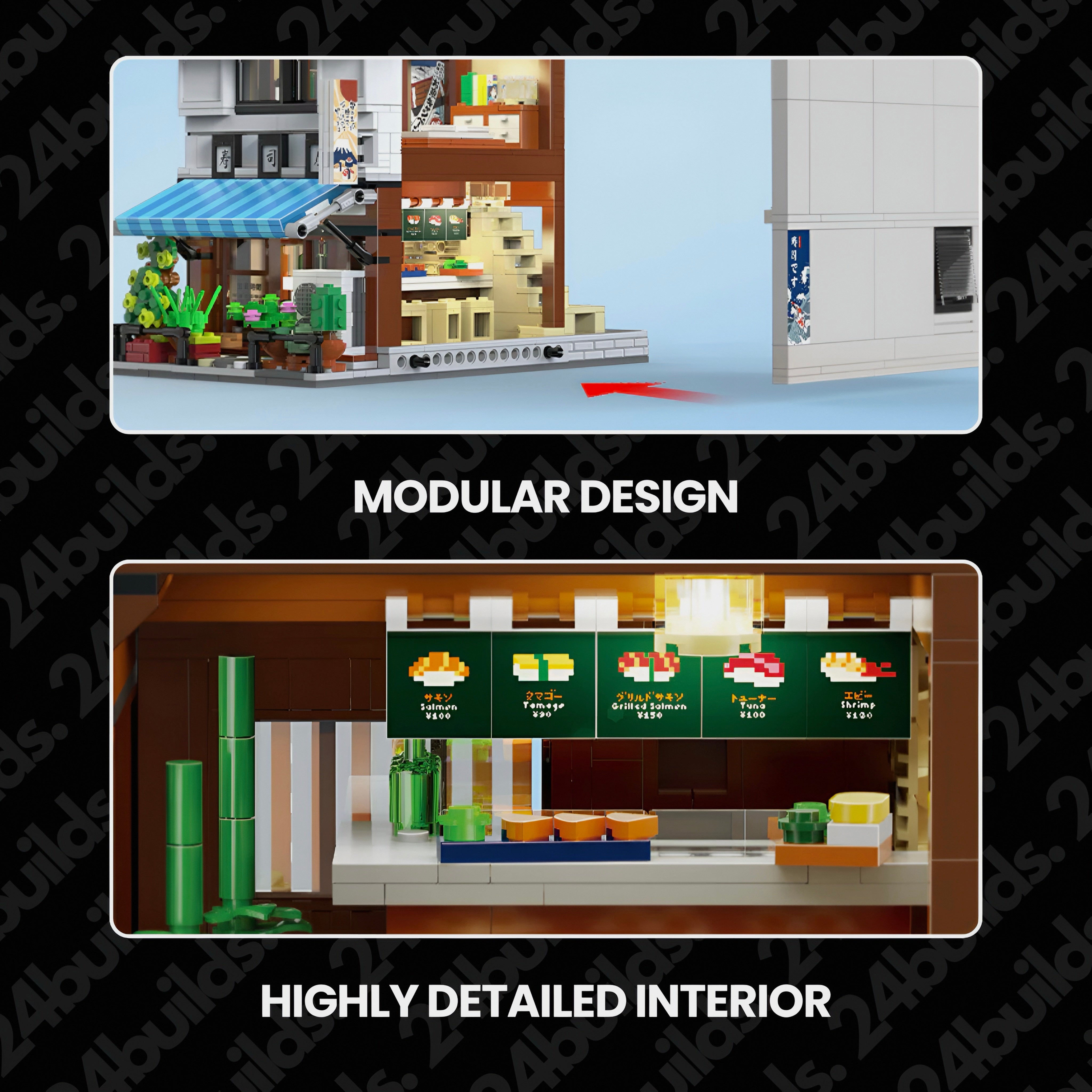Japanese Sushi Shop | 1664pcs