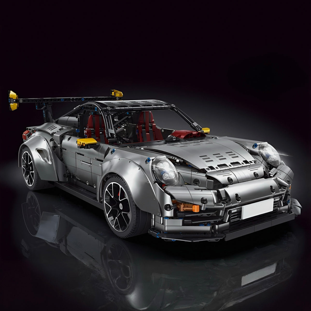 A widebody GT racer with adjustable camber