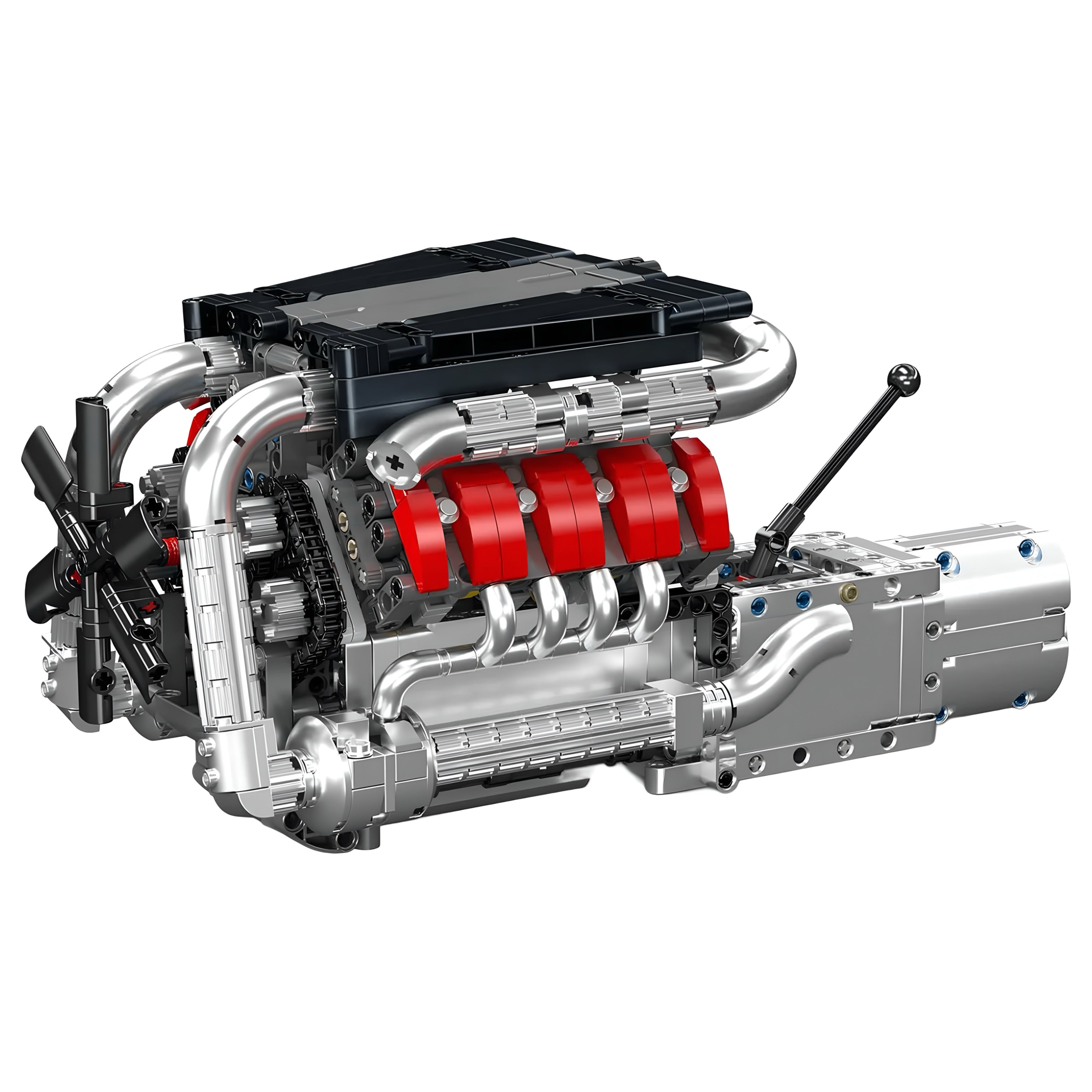 Motorised German V8 Engine & Gearbox | 1168pcs
