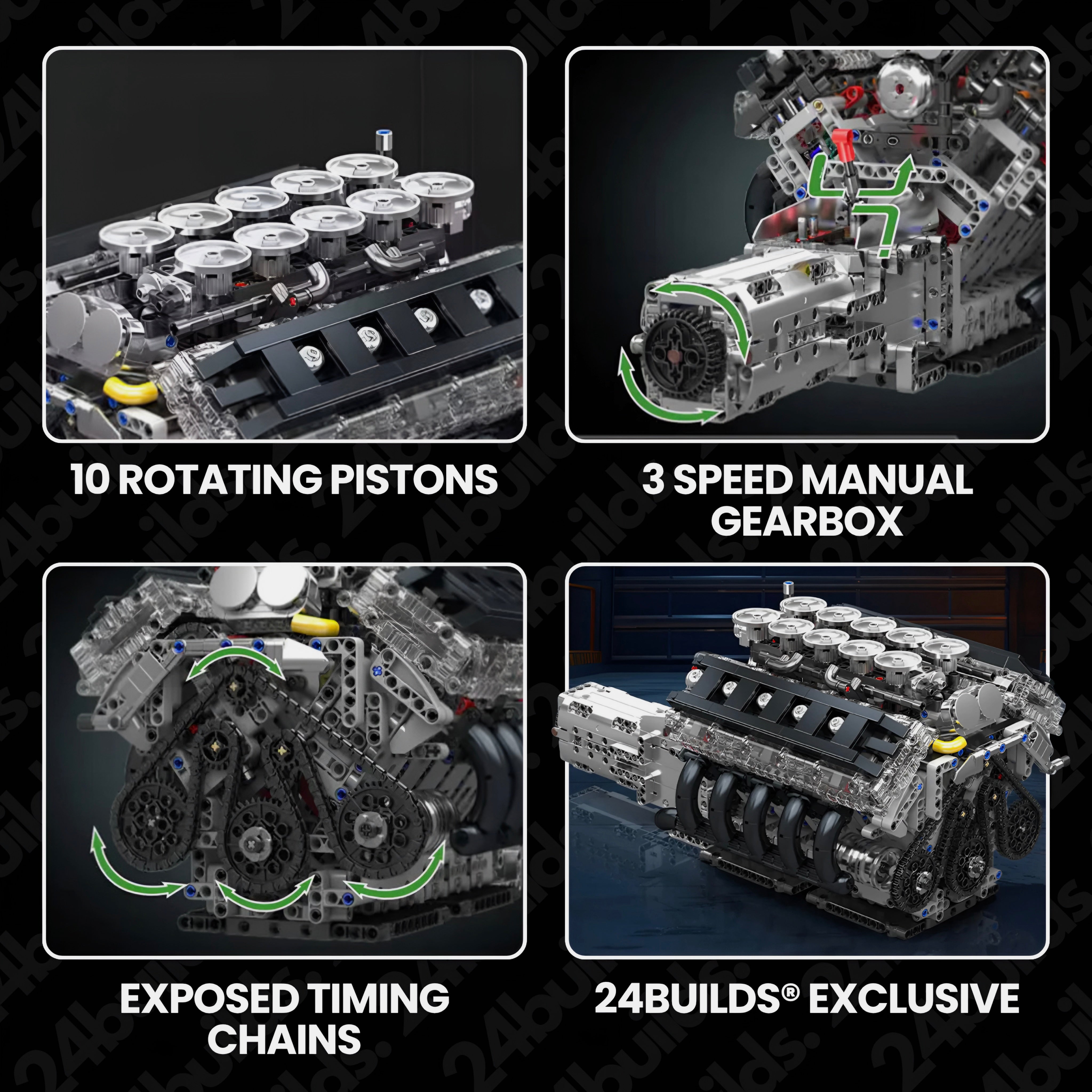 V10 Japanese Performance Engine | 1834pcs