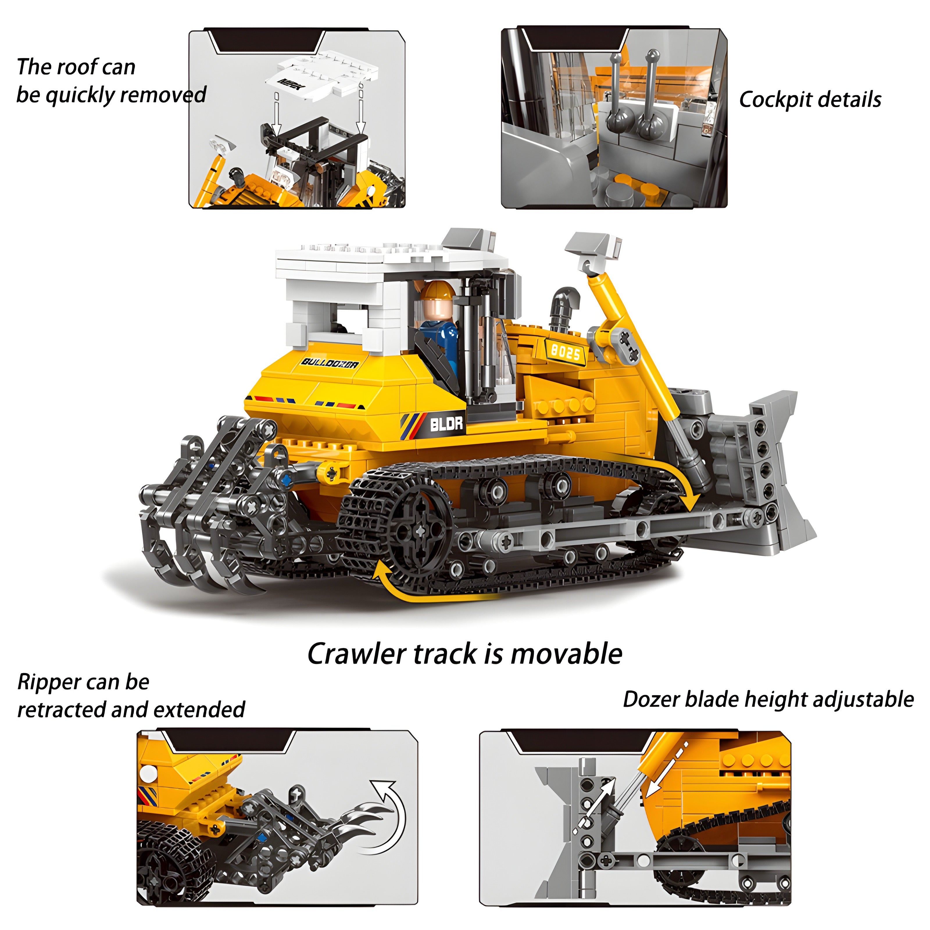Bulldozer | 704pcs