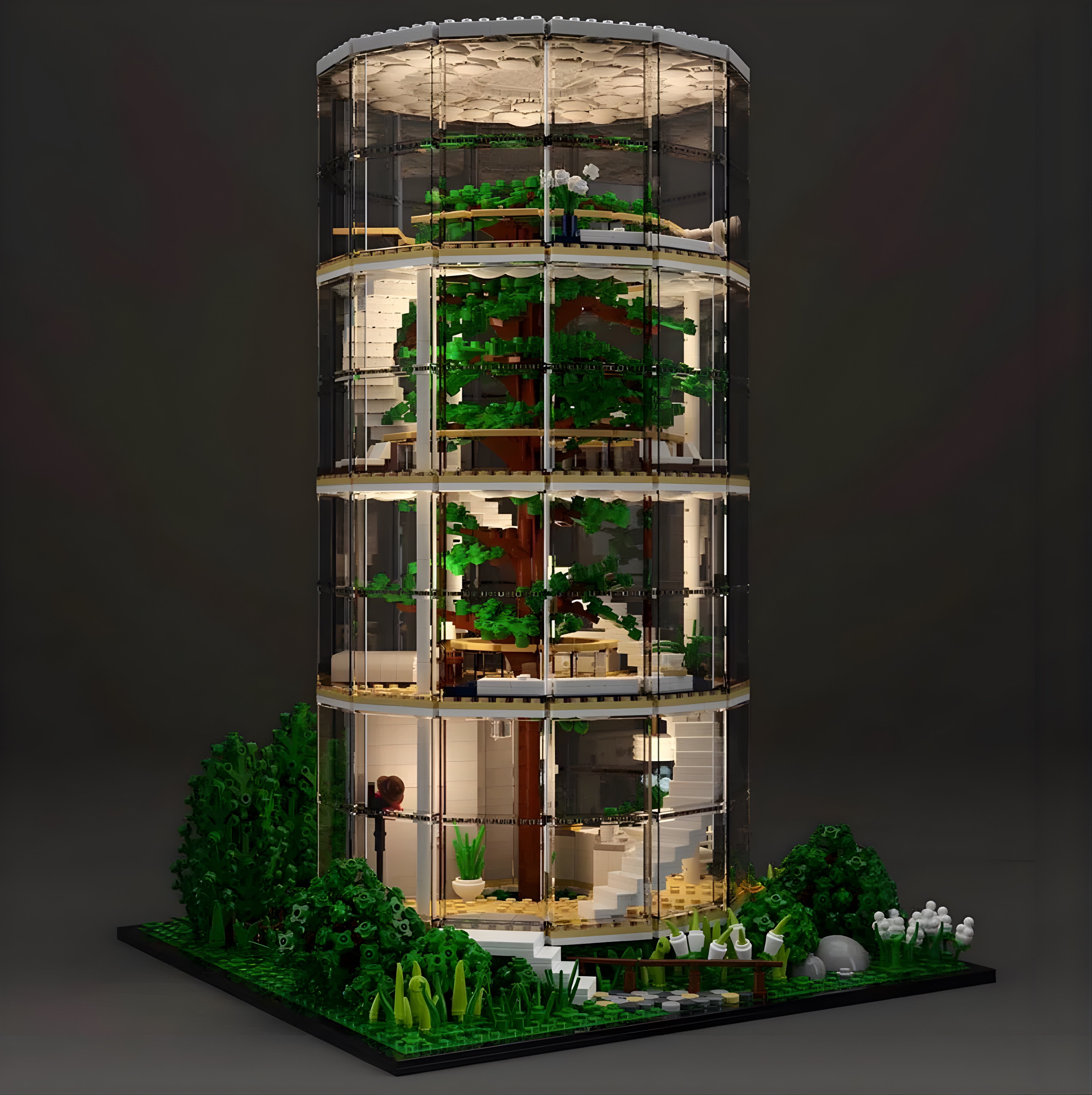 Glass Dome Tree House | 3495pcs