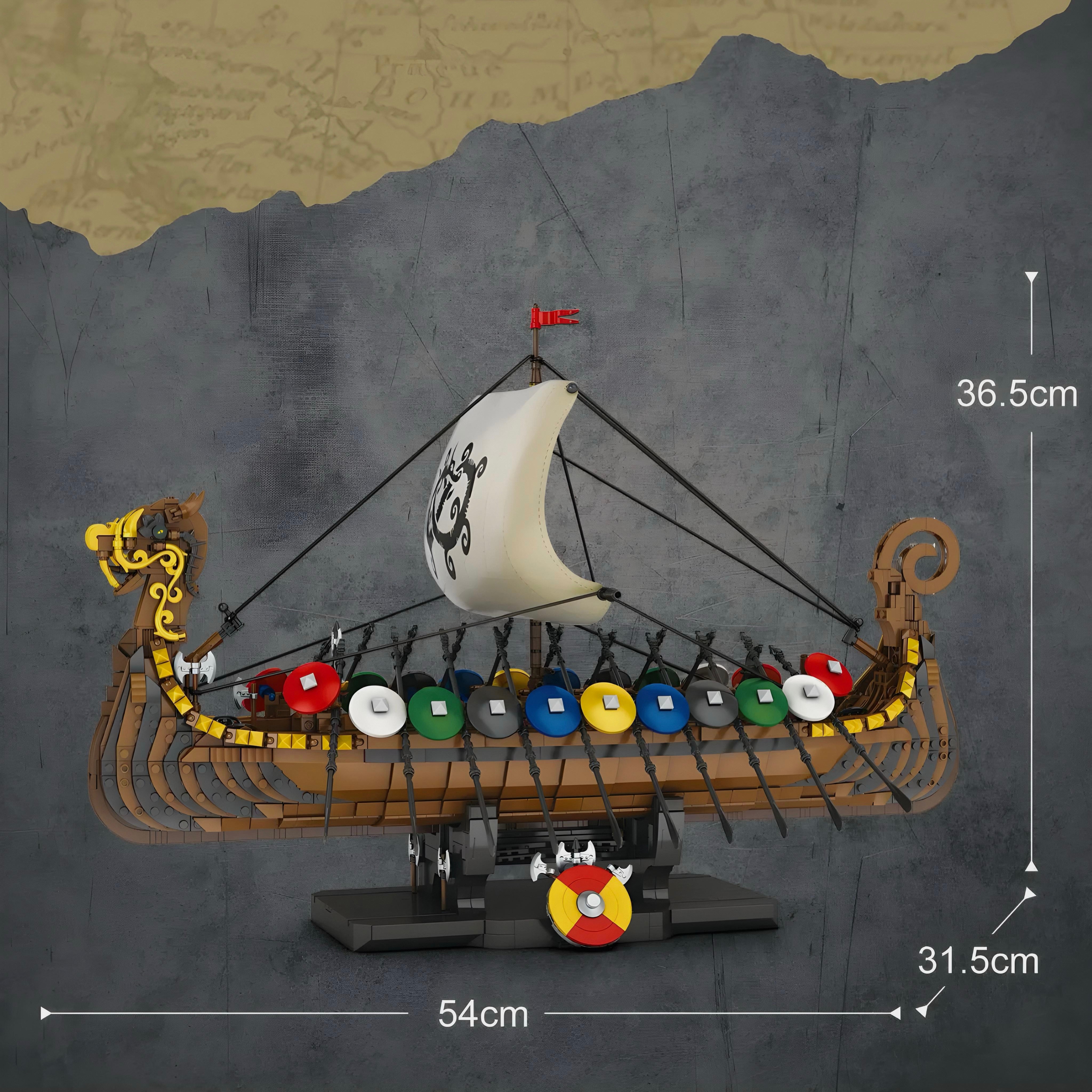 Viking Dragon Longship | 2548pcs