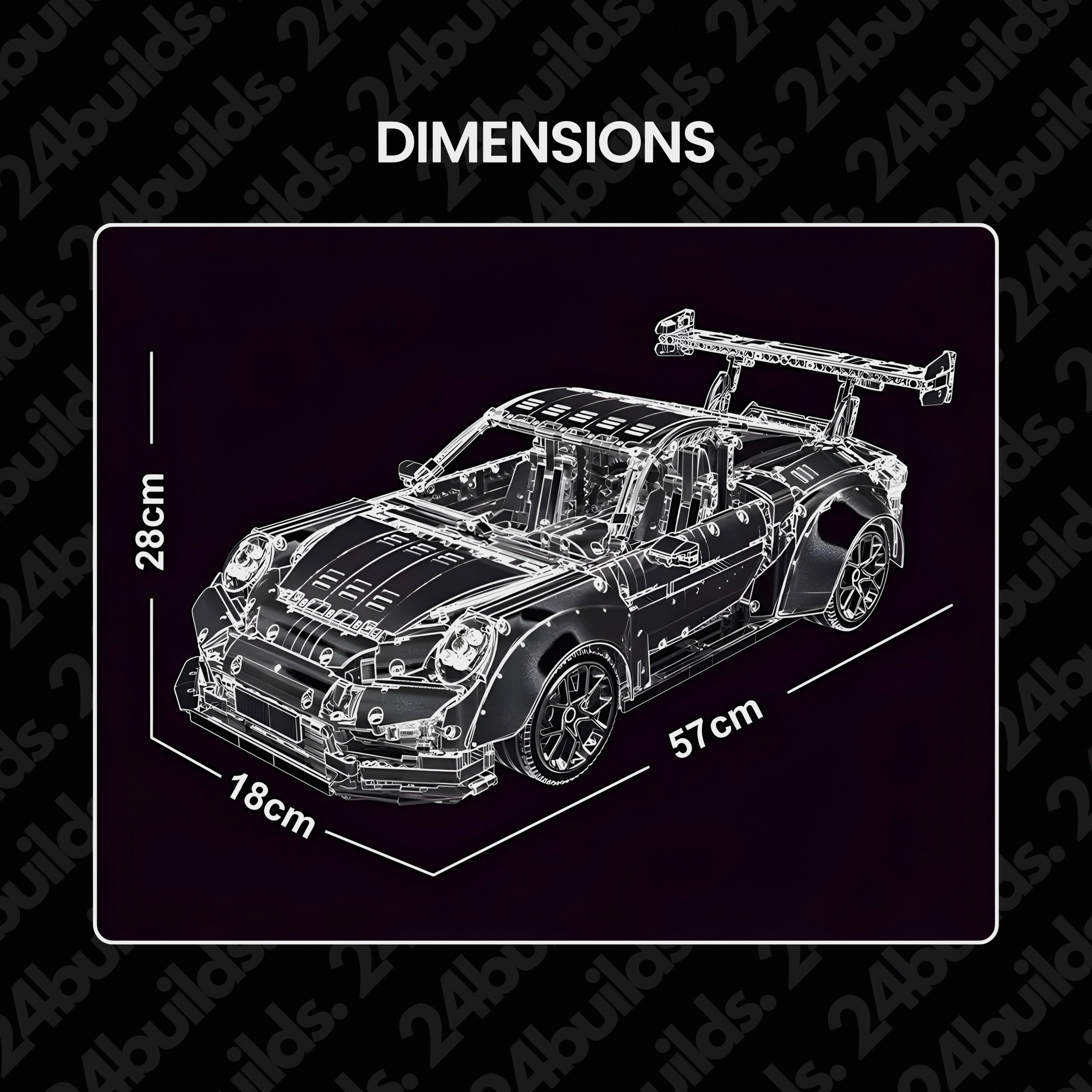Remote Controlled GT2 RS | 3390pcs