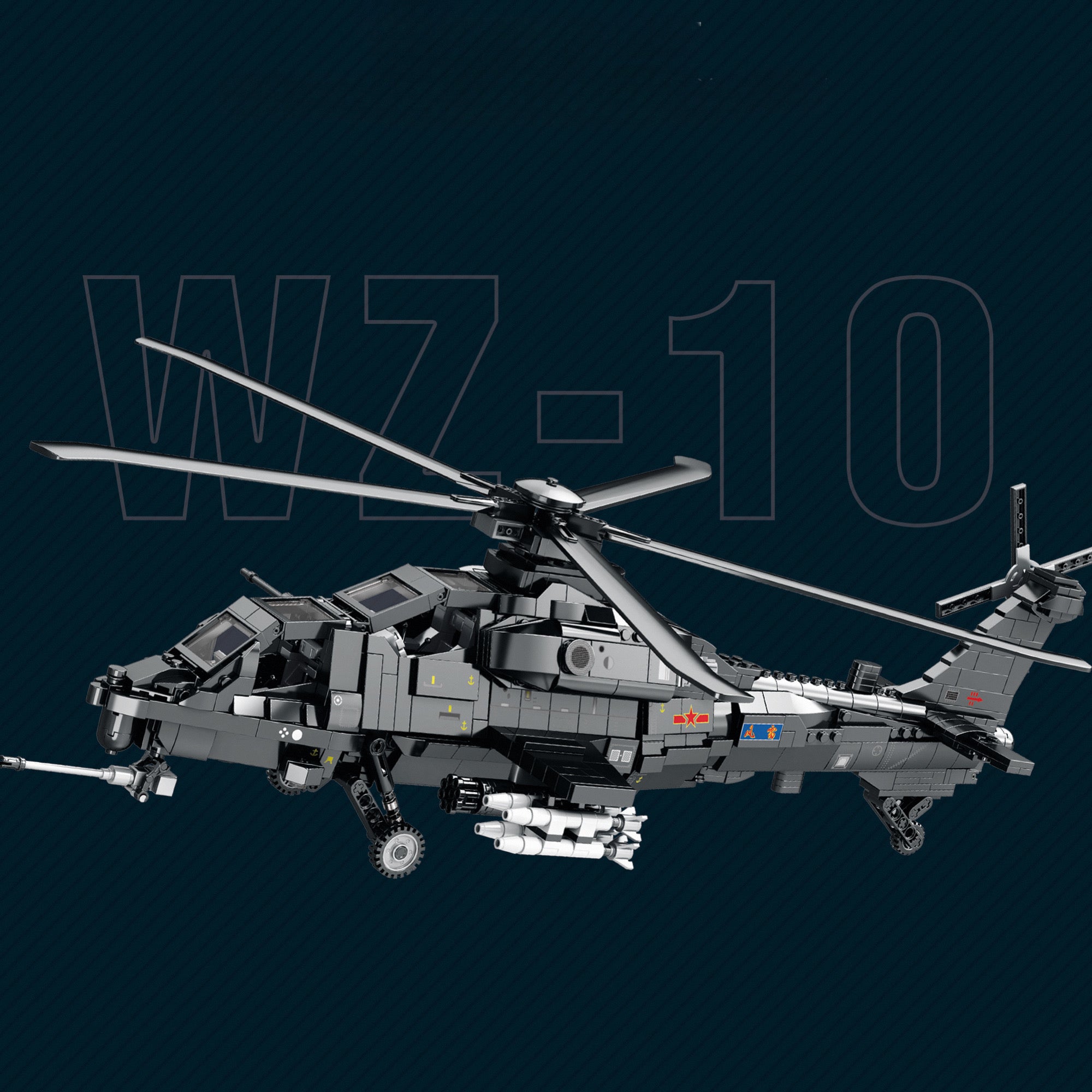 Z-10 Attack Helicopter | 1368pcs