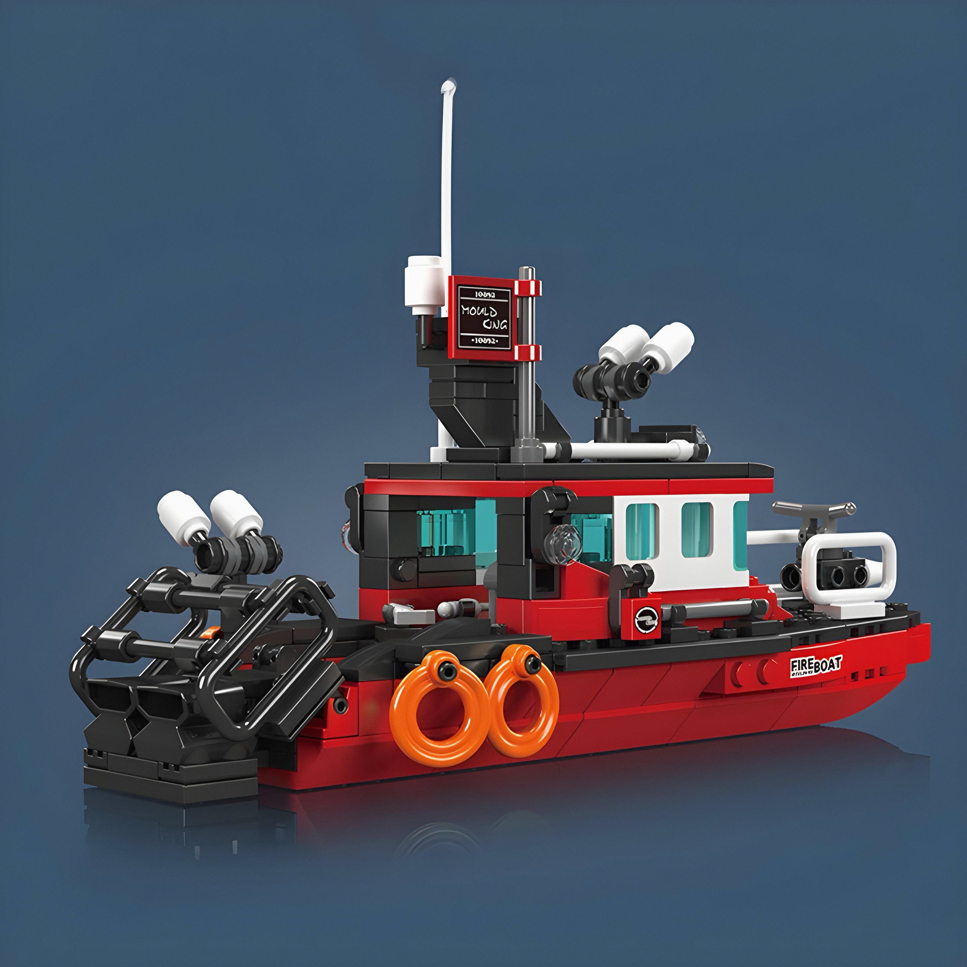 Fire Boat | 317pcs