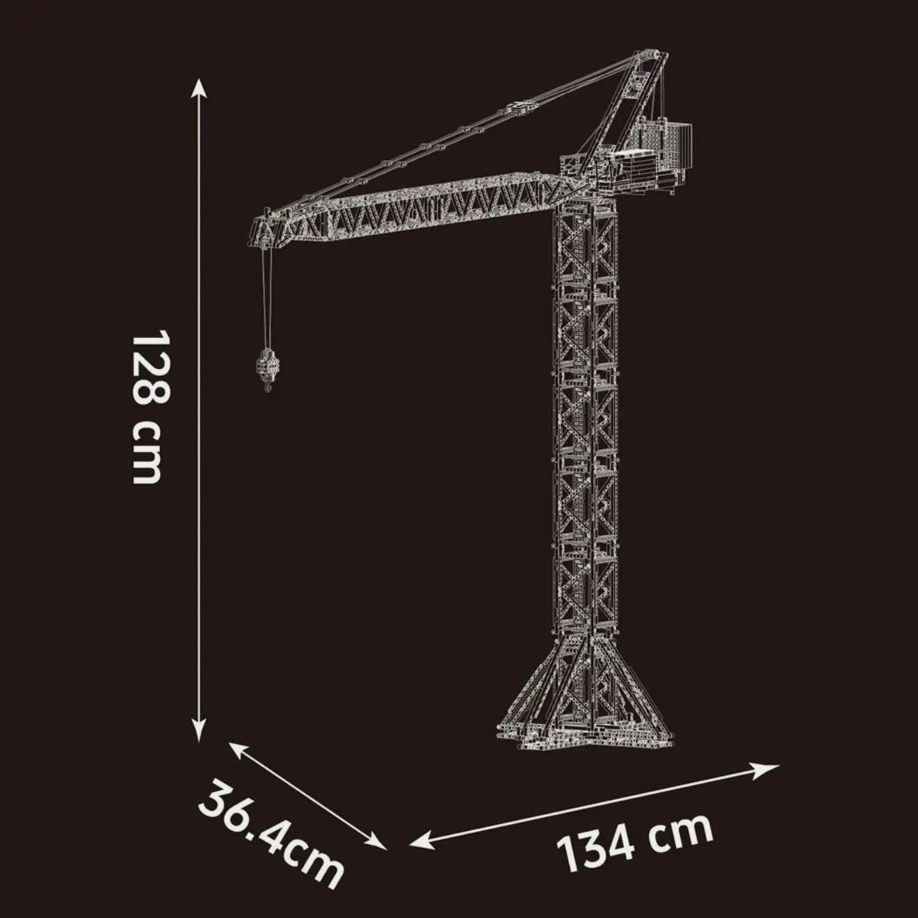 Motorised Industrial Tower Crane | 2564pcs