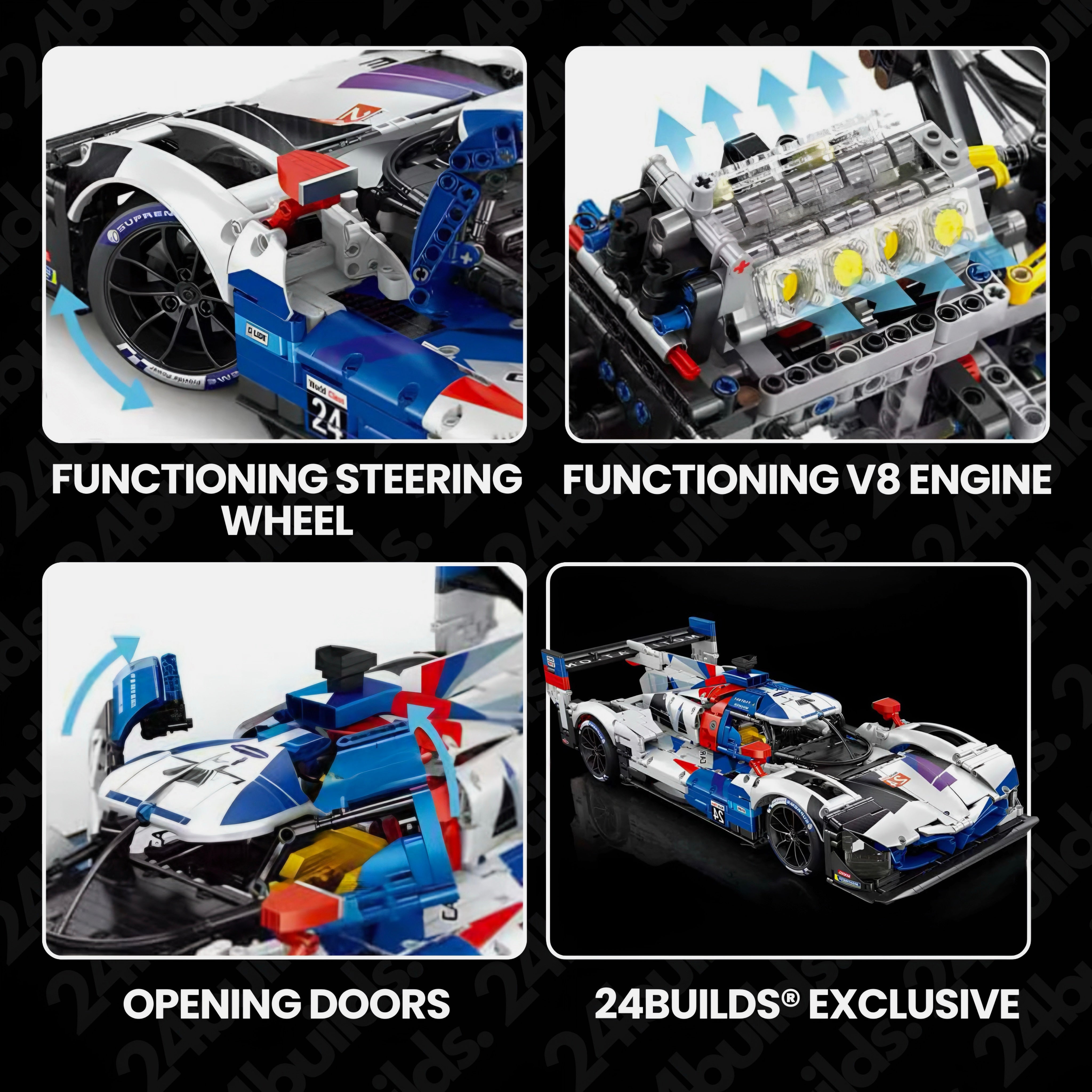 German V8 Hybrid Endurance Prototype | 3508pcs