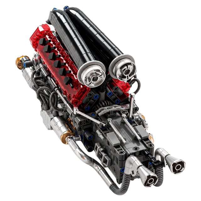 Red Edition Motorised Italian V12 Engine