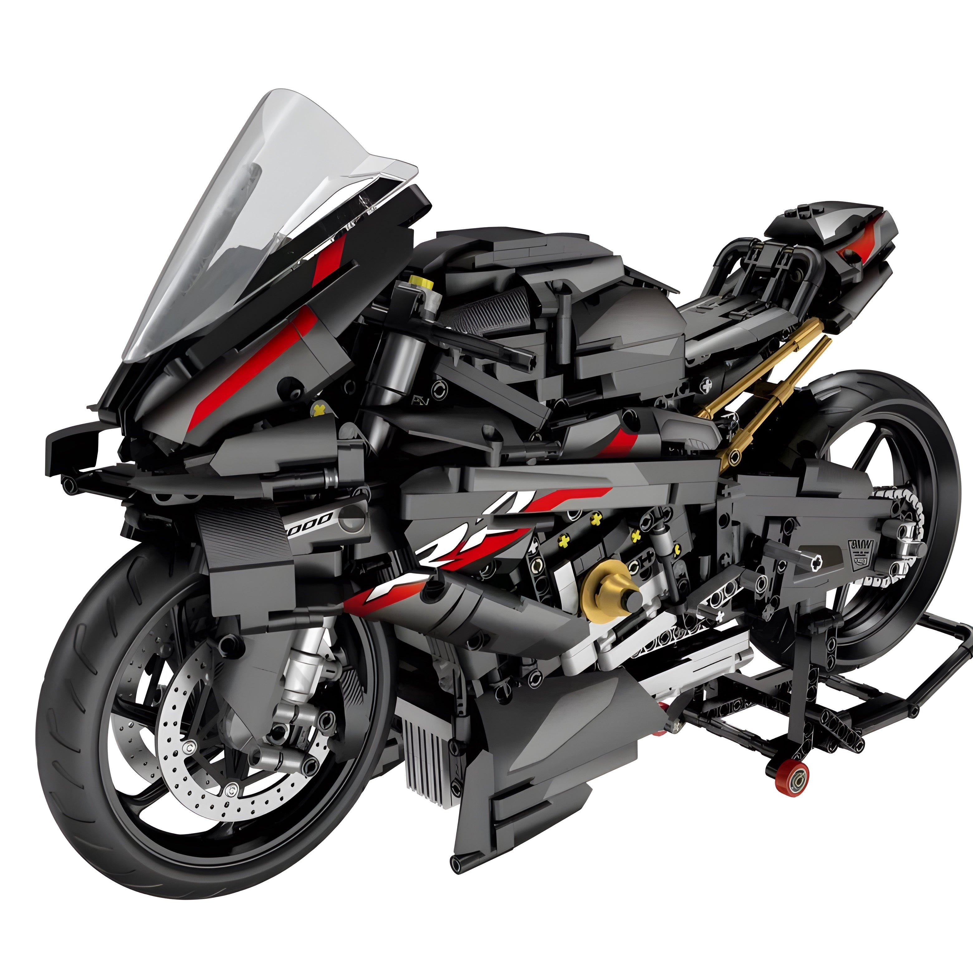 "Black Shadow" Sports Bike | 2078pcs