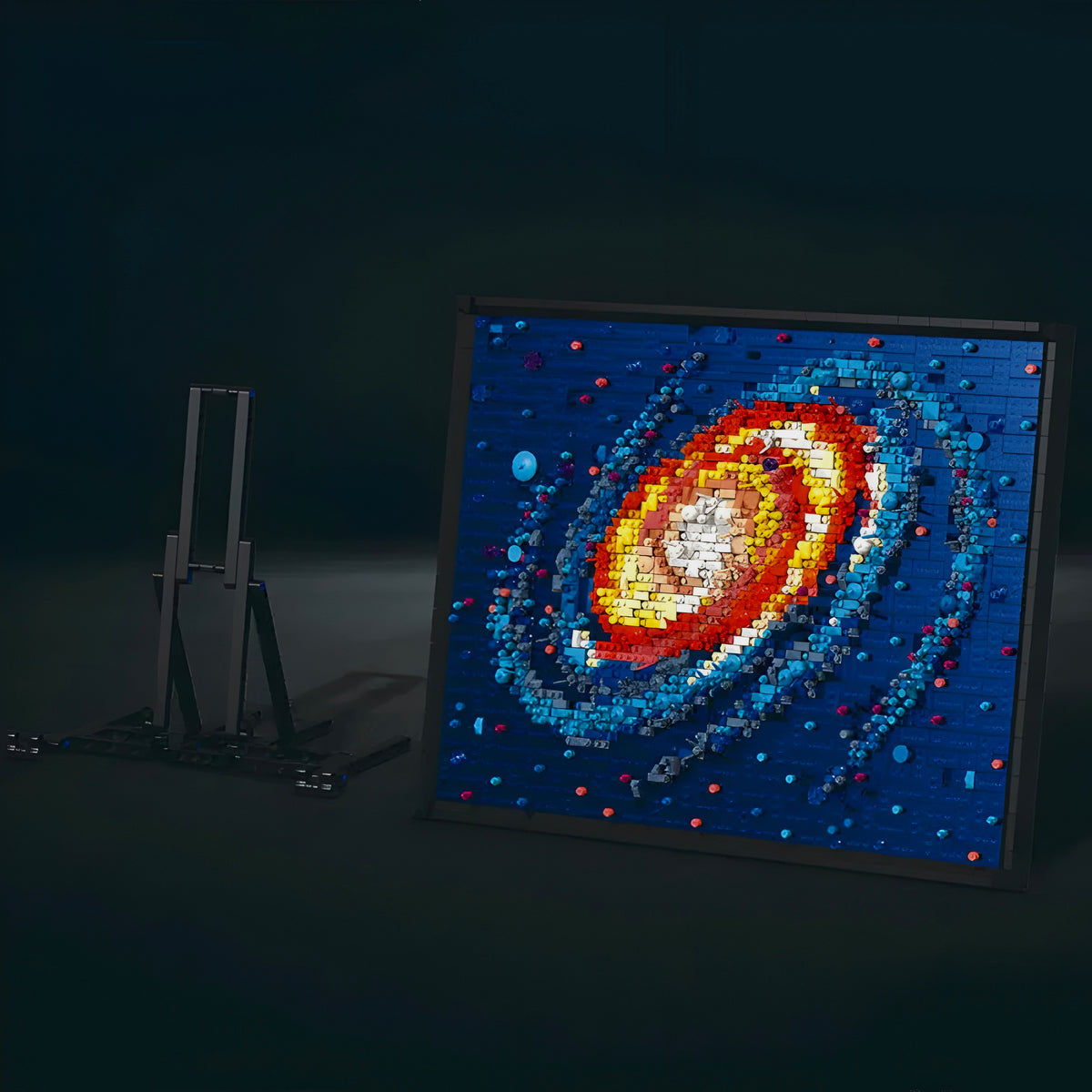A layered spiral galaxy in 2438 pieces