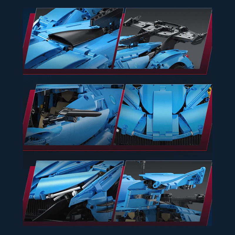 Blue Edition V12 Hypercar | 3864pcs