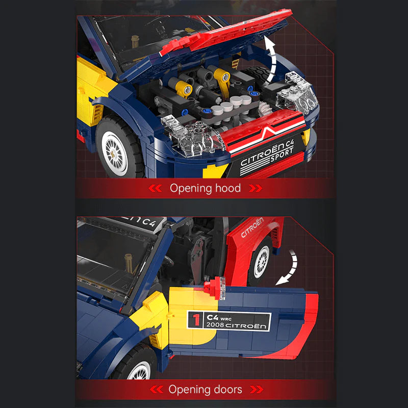 Remote Controlled 2008 Citroën C4 WRC | 1568pcs