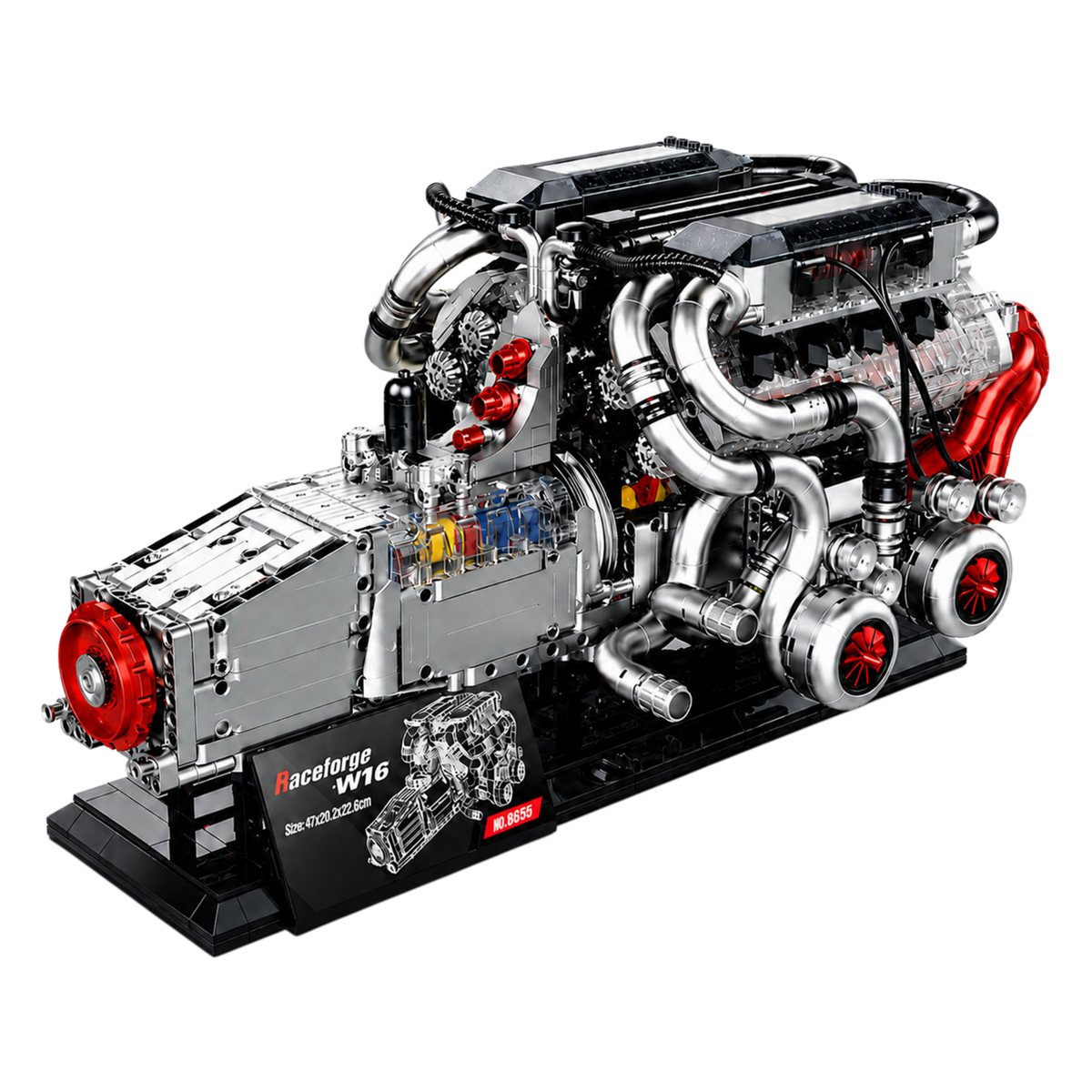 Motorised W16 Powertrain Engine