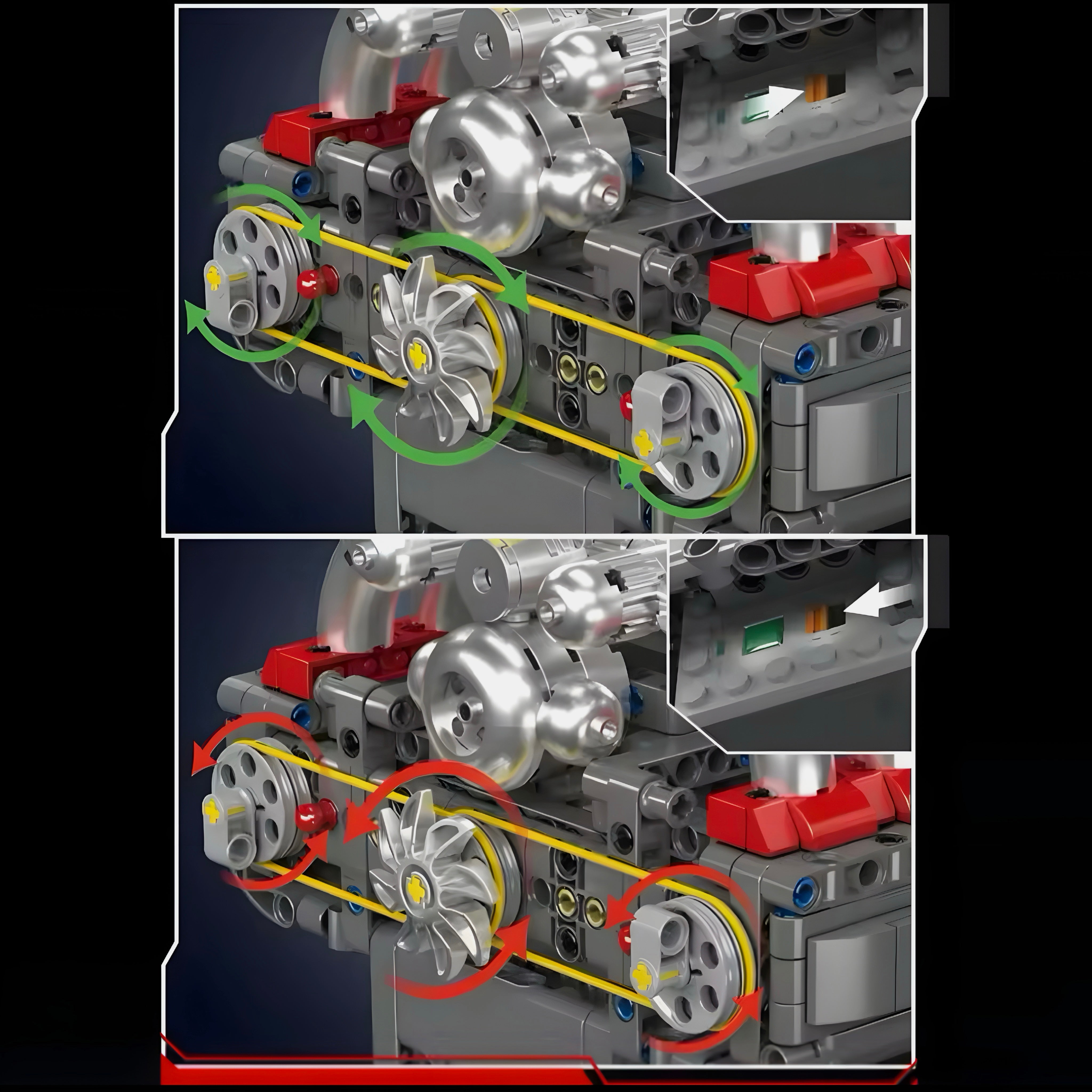 Motorised 6-Cylinder Engine | 608pcs