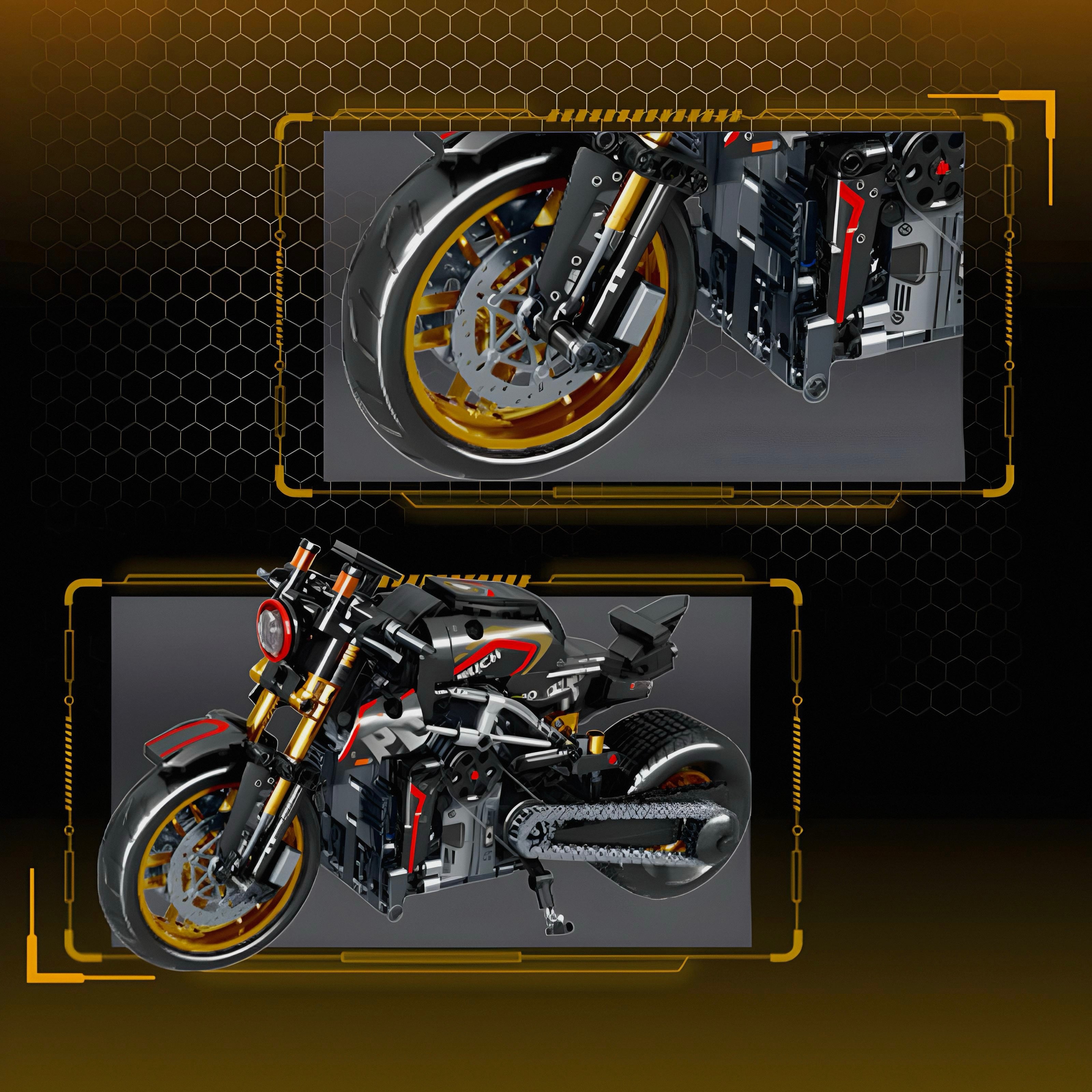 Devil Carbon Sports Bike | 771pcs