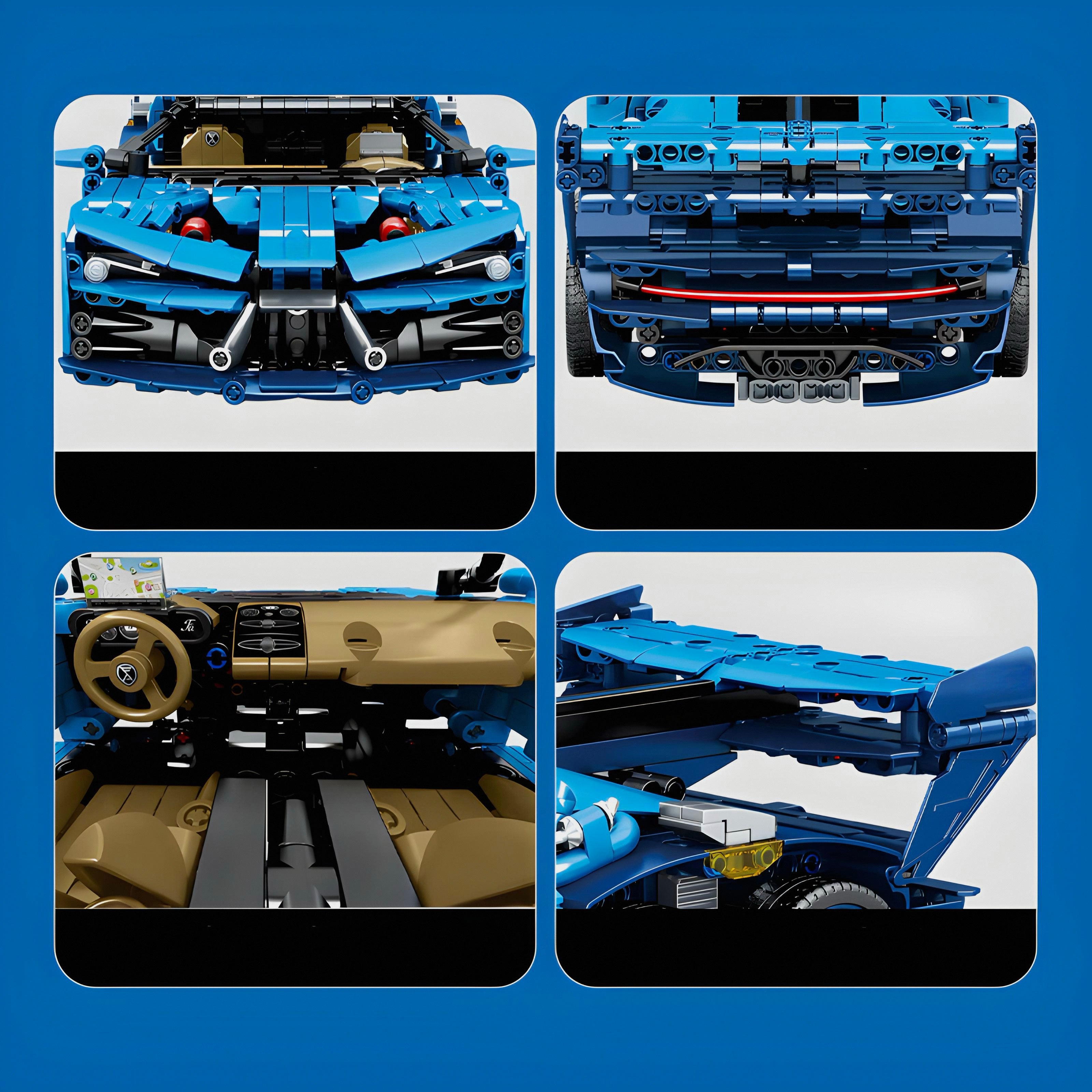 Six Wheeled Hypercar | 1556pcs