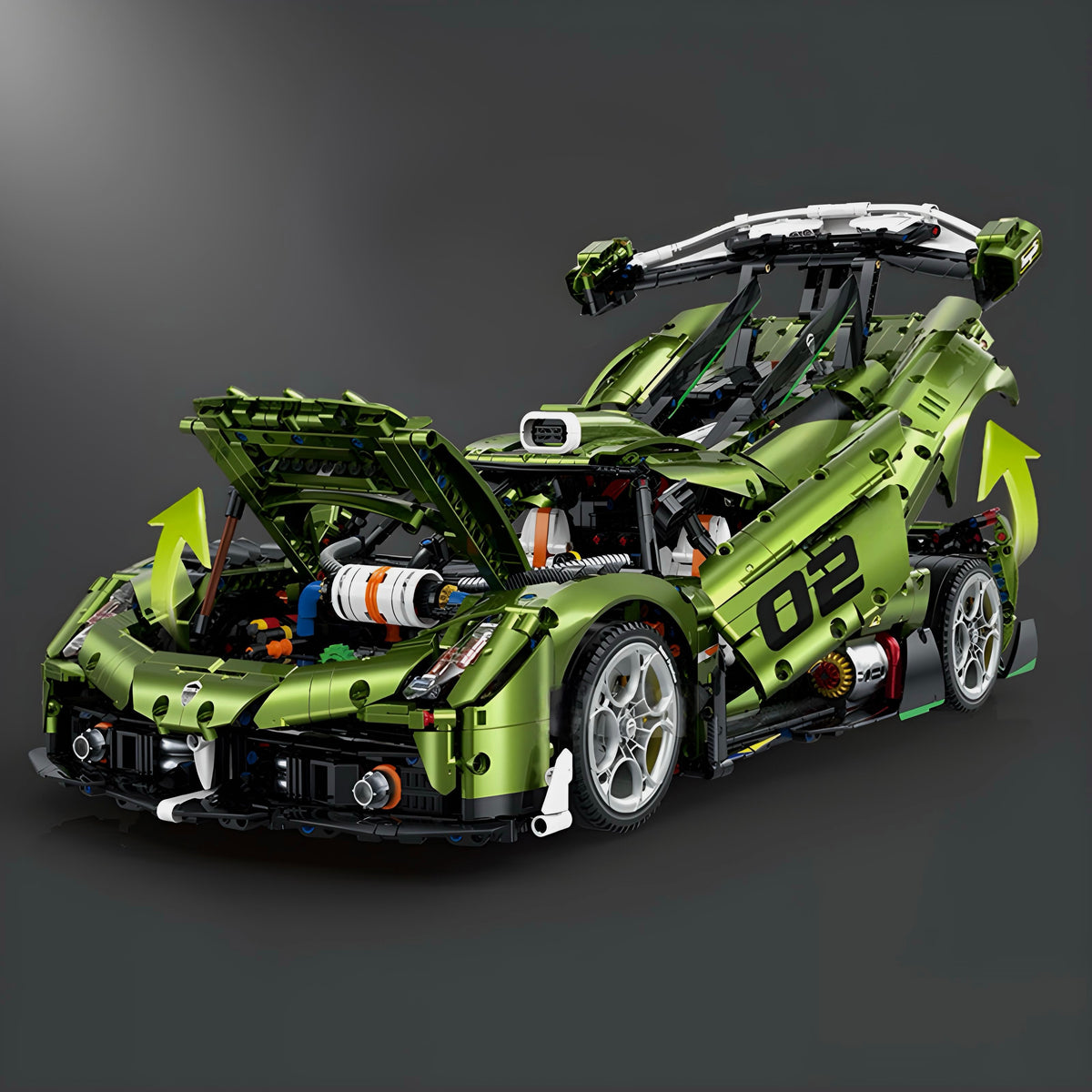 An 8-speed gearbox and steering on both axles