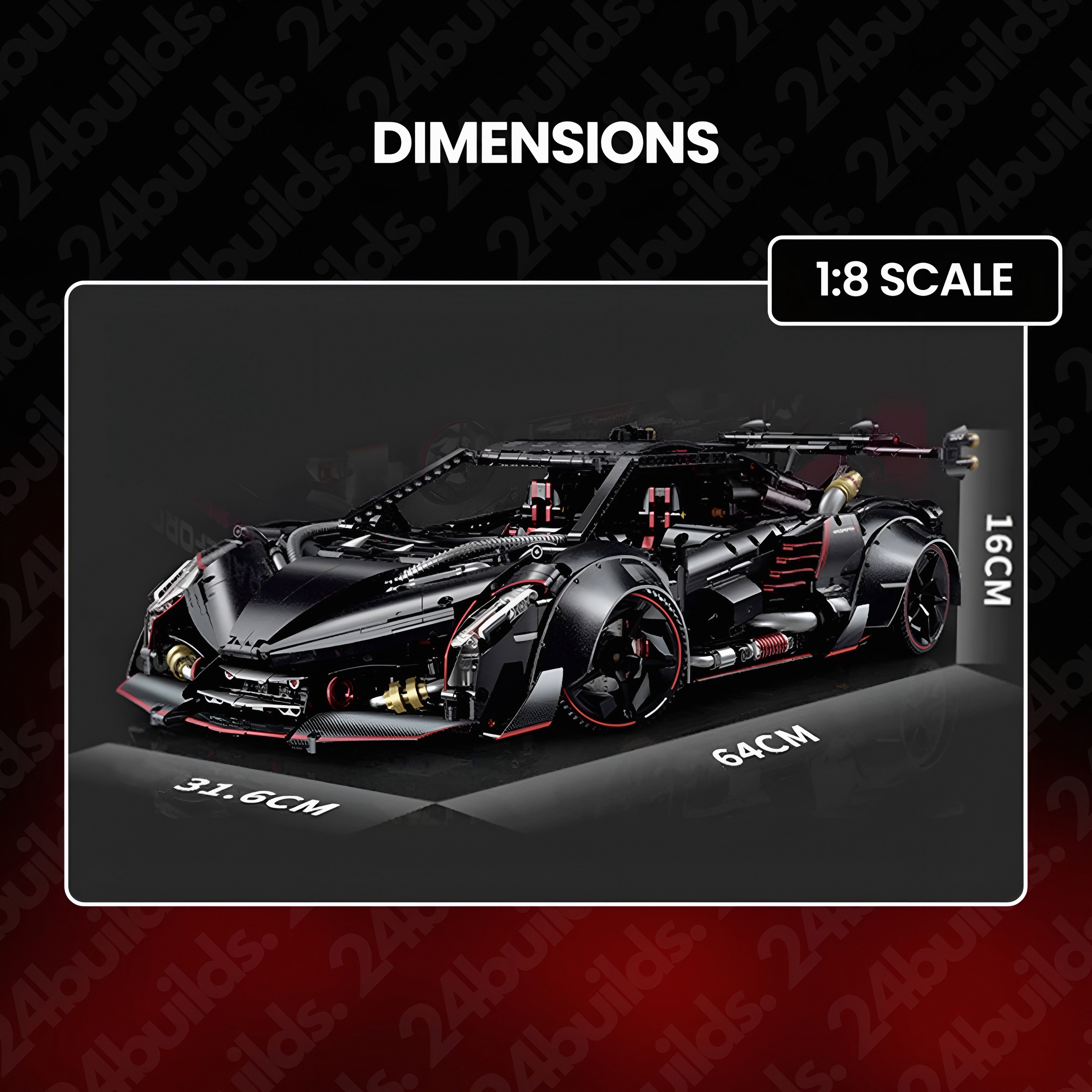 Limited Edition Obsidian V12 Supercar | 3910pcs