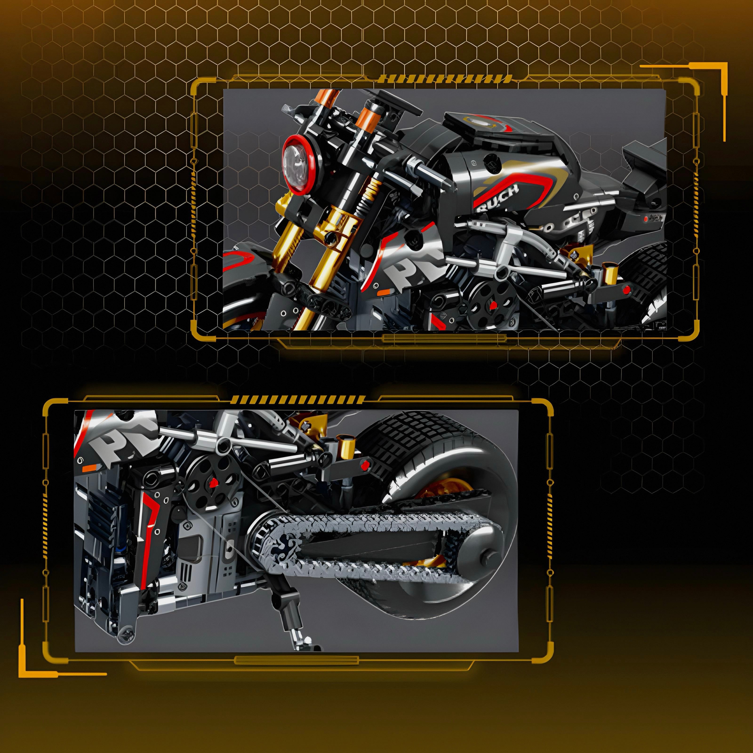 Devil Carbon Sports Bike | 771pcs