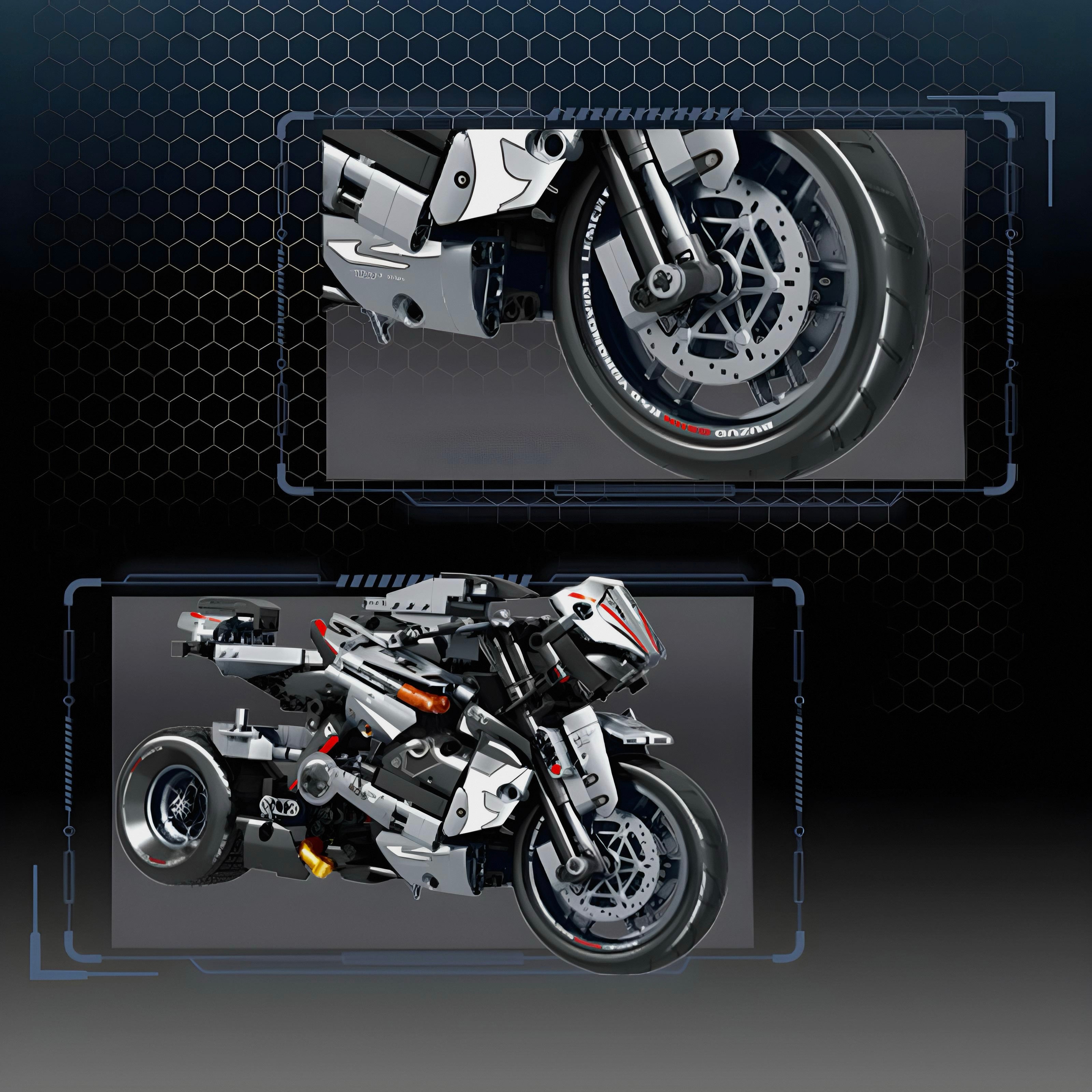 Japanese Motorbike | 842pcs