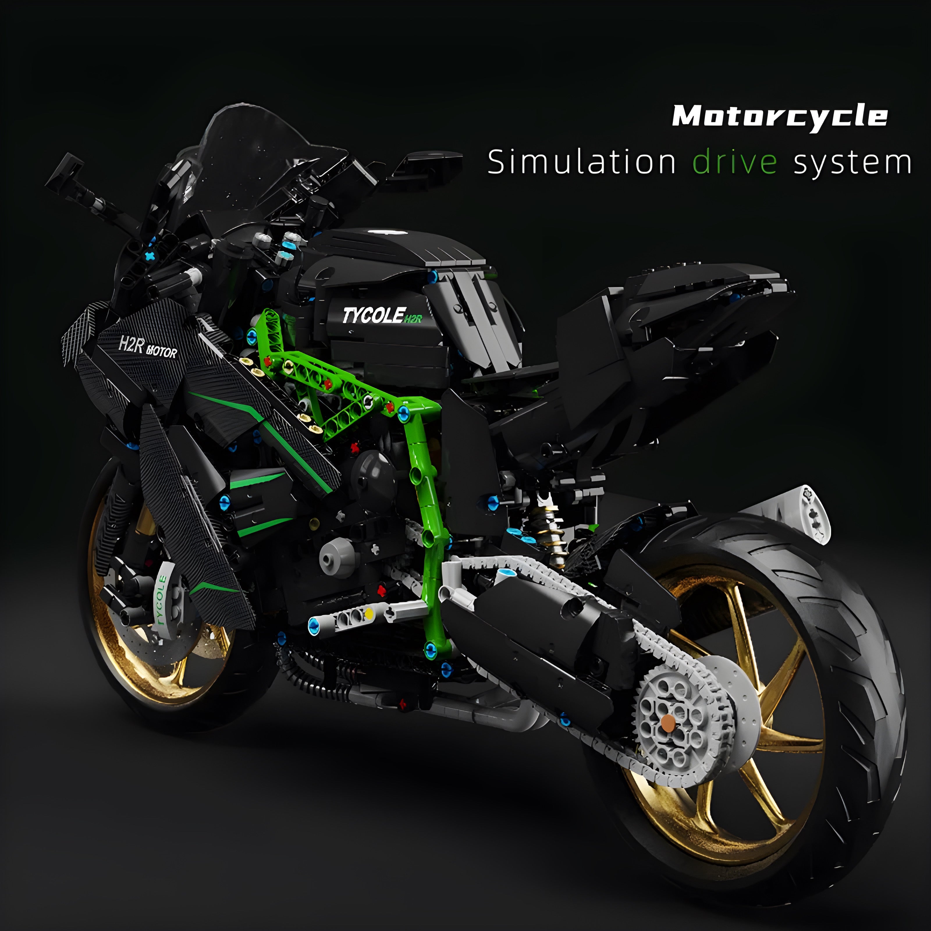 "Hurricane" H2-R Motorbike | 1808pcs