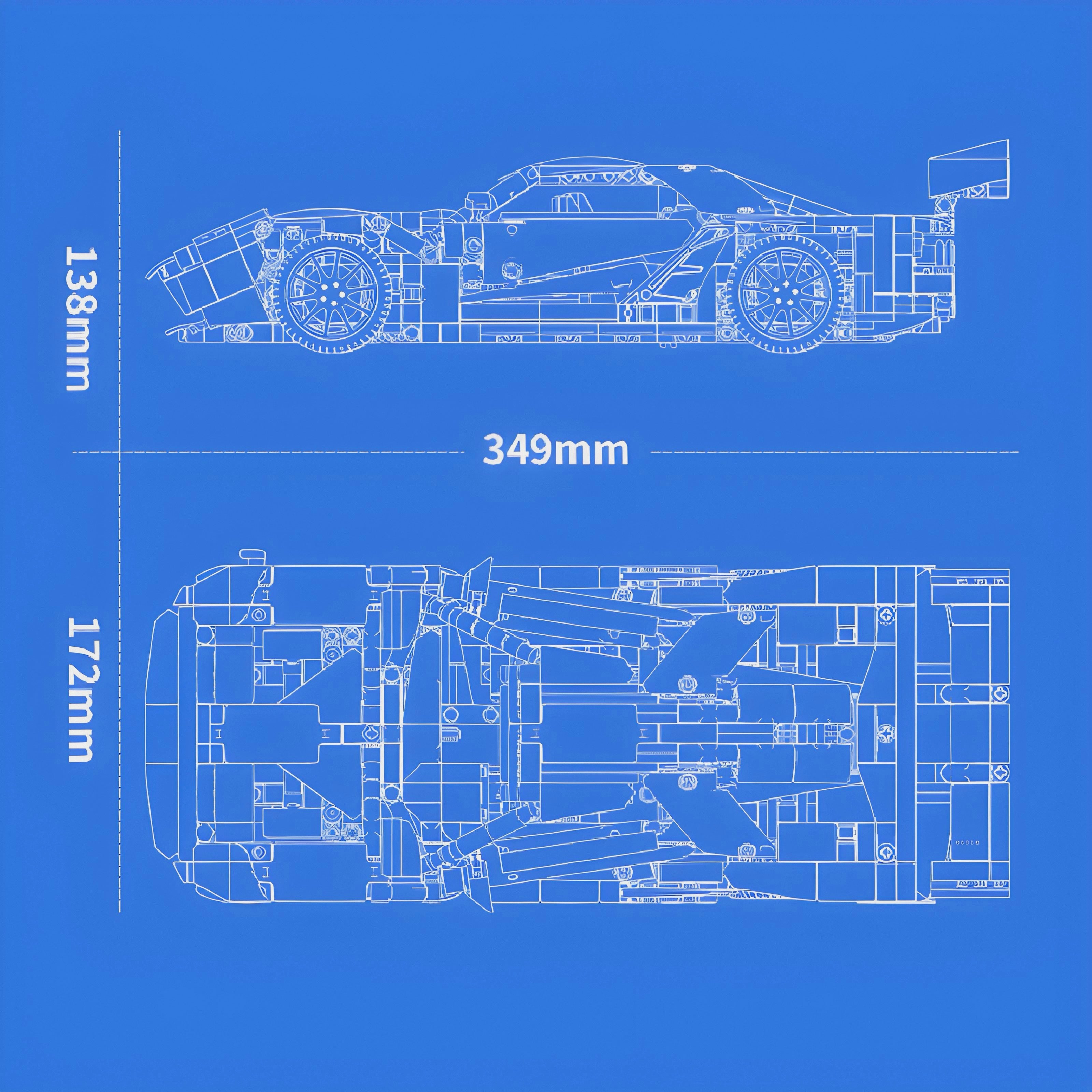 Remote Controlled Race Spec GT Hypercar | 1258pcs