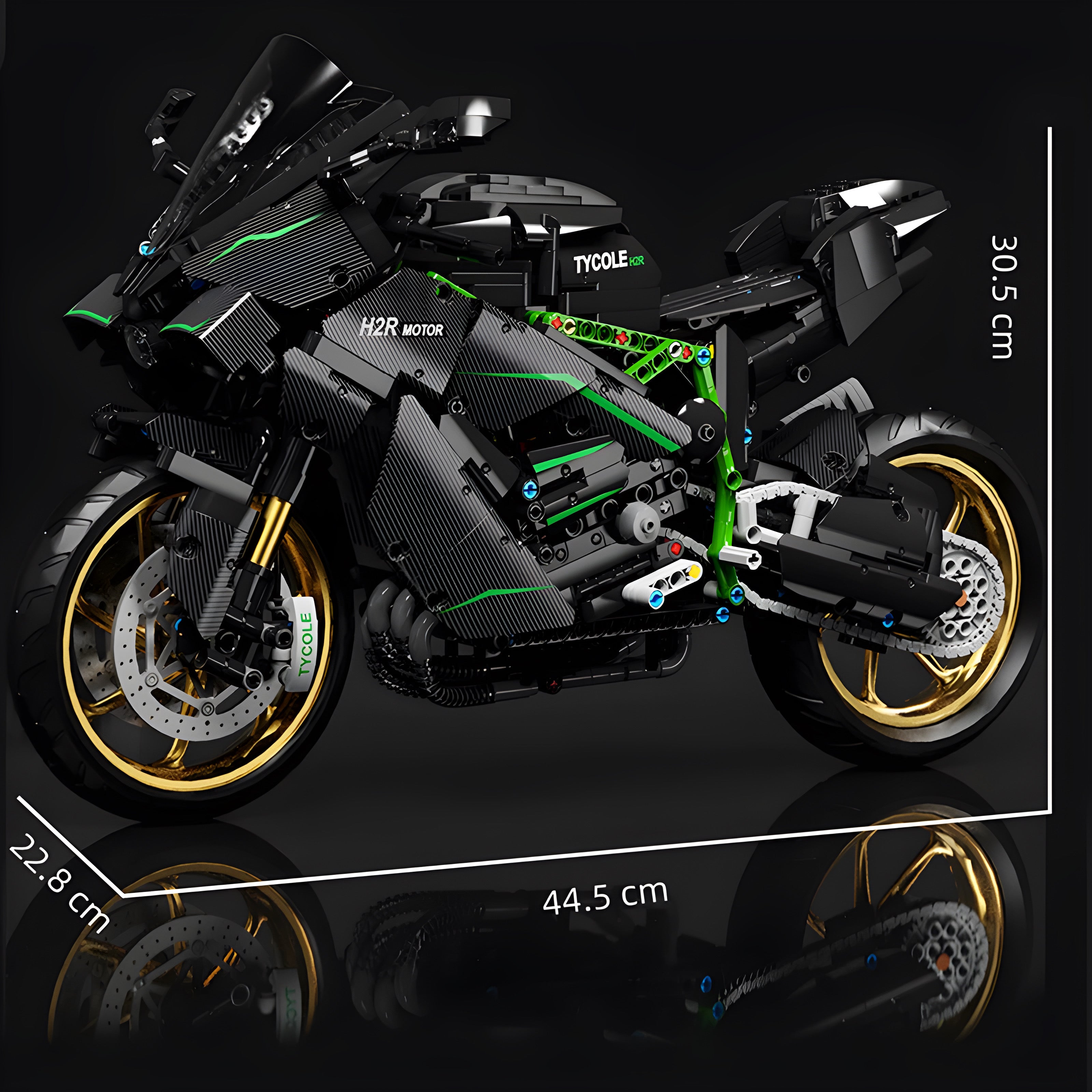 "Hurricane" H2-R Motorbike | 1808pcs
