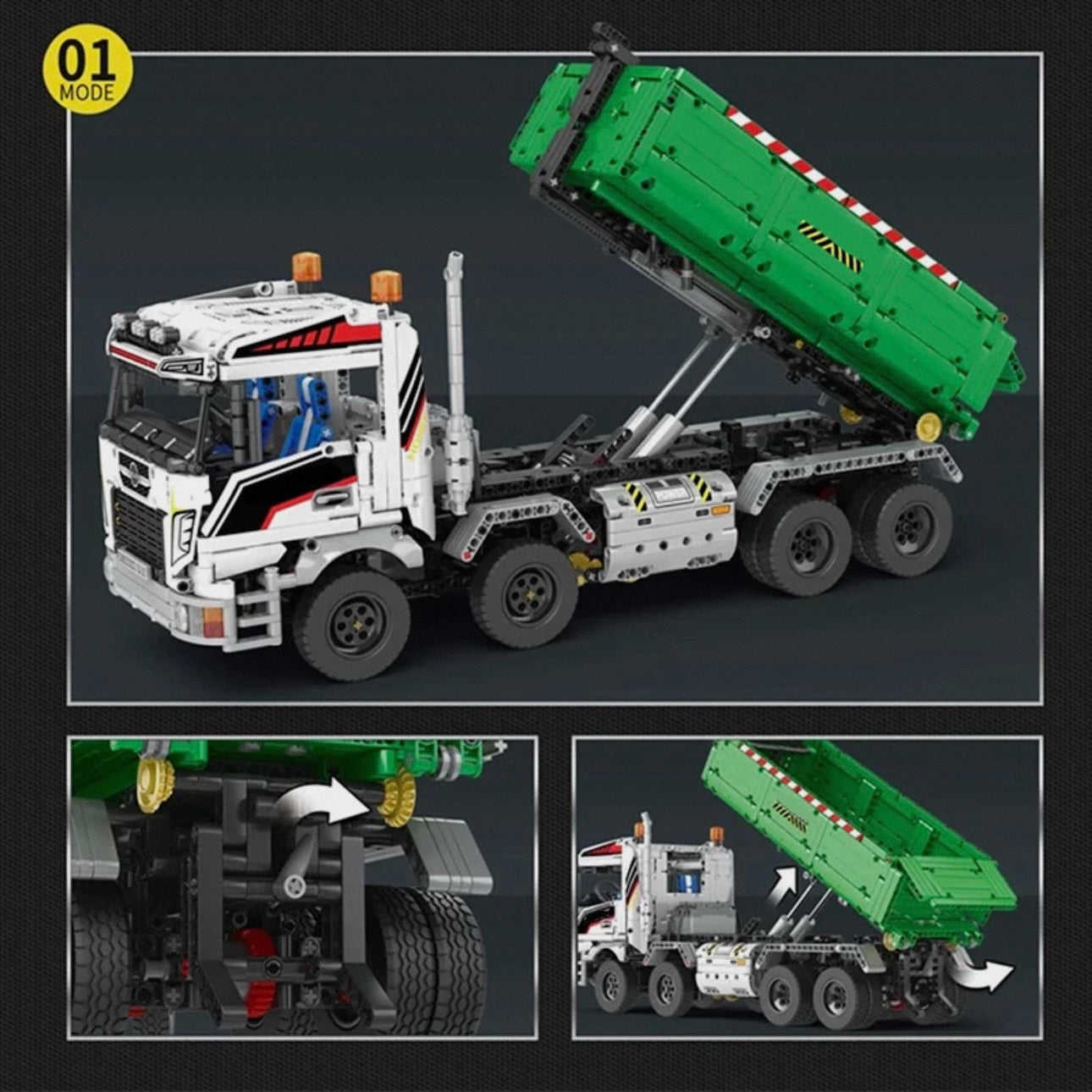 Remote Controlled Skip & Tow Truck | 2950pcs