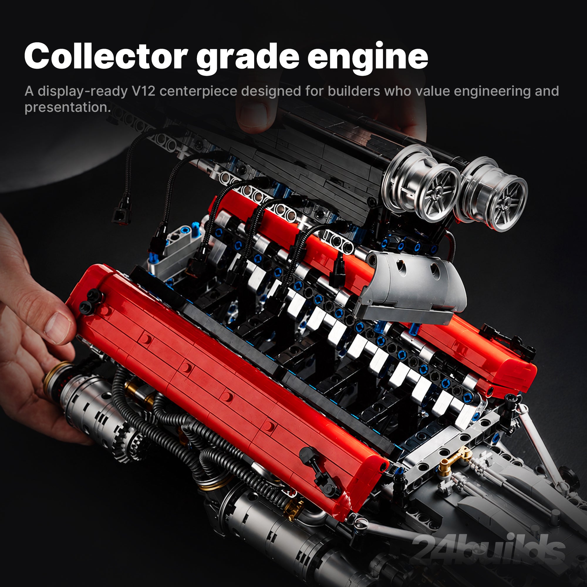 Motorised Italian V12 Racing Engine
