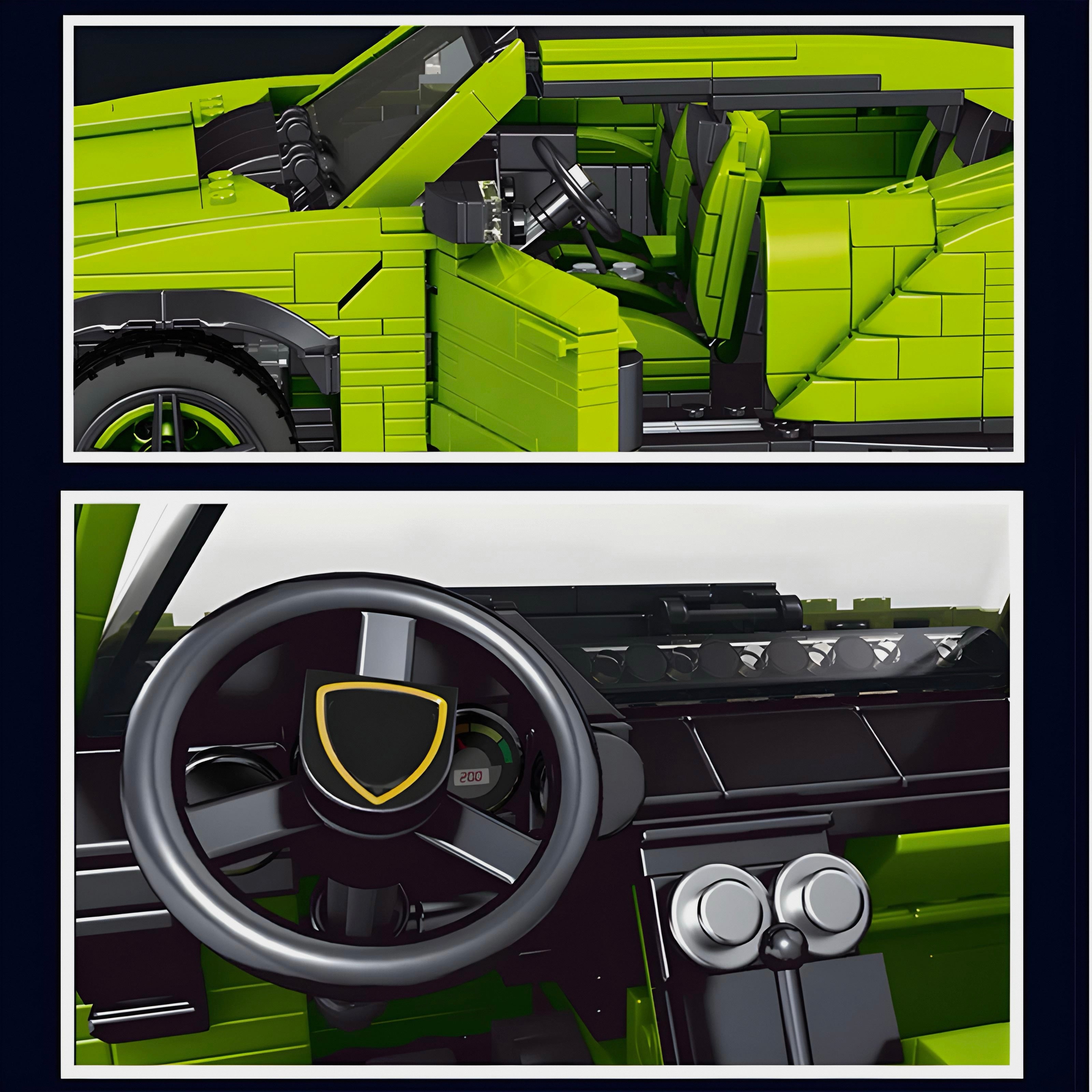 "Neon Green" Italian SUV | 1538pcs