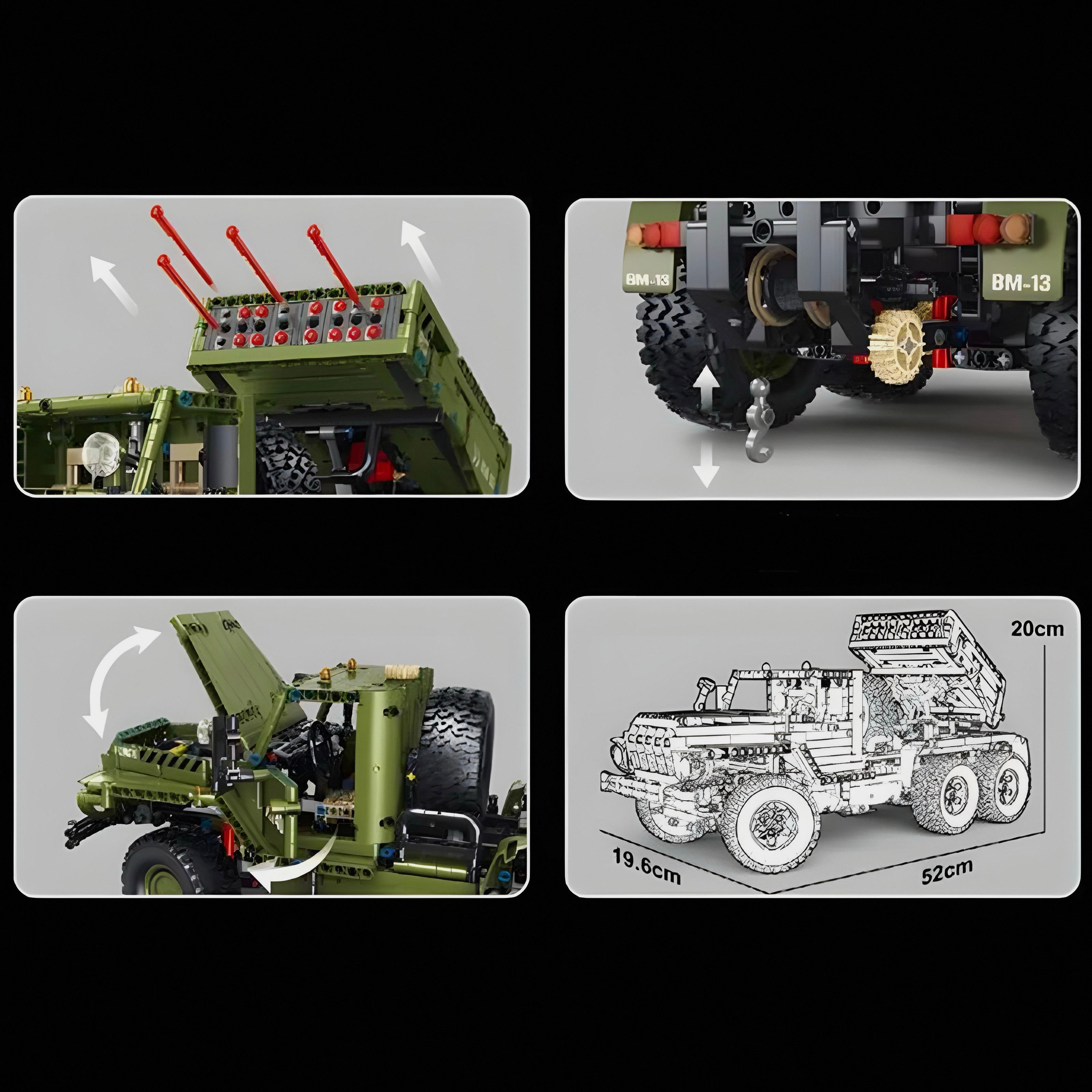 Remote Controlled Katyusha Rocket Launcher | 2269pcs