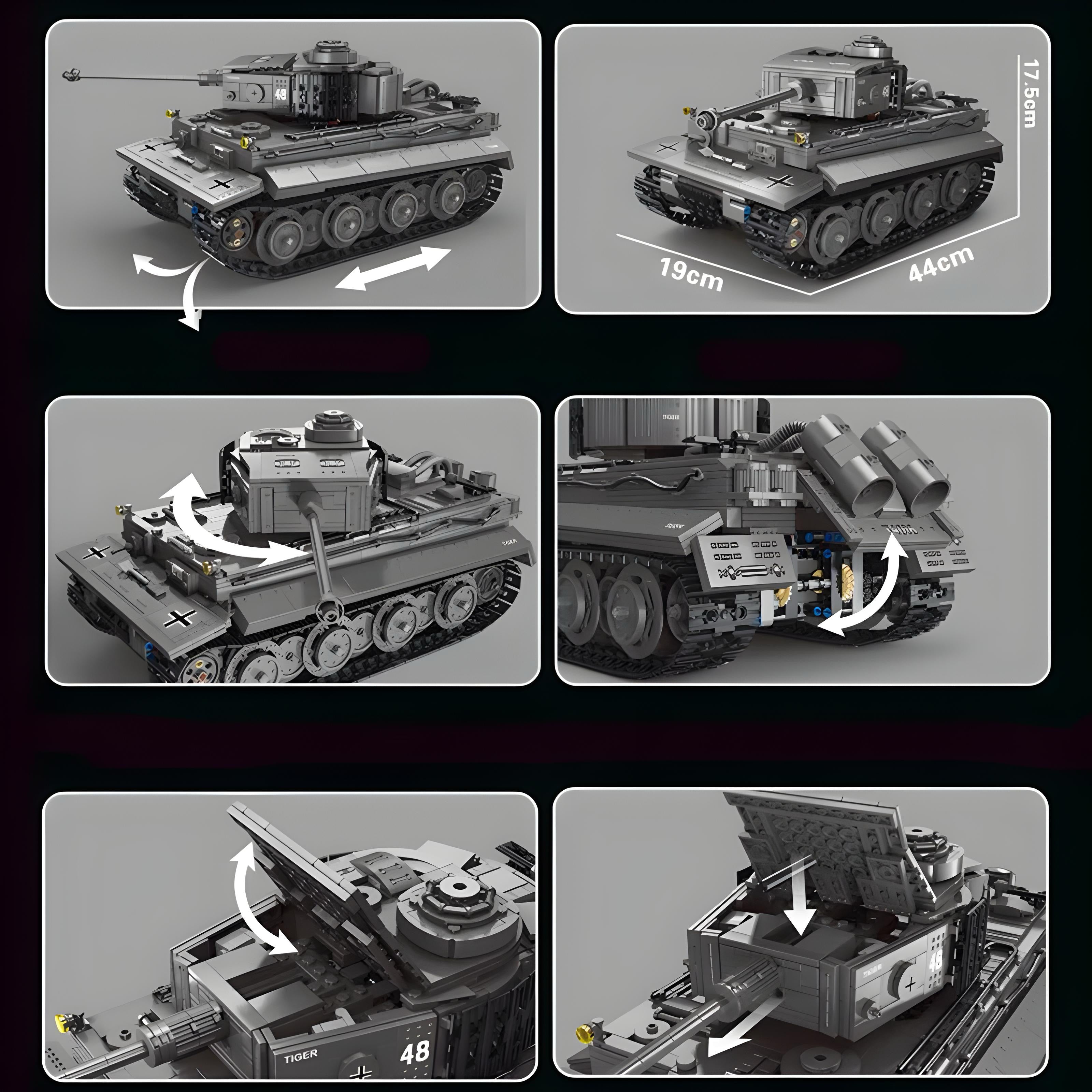 Remote Controlled Tiger Tank | 2236pcs