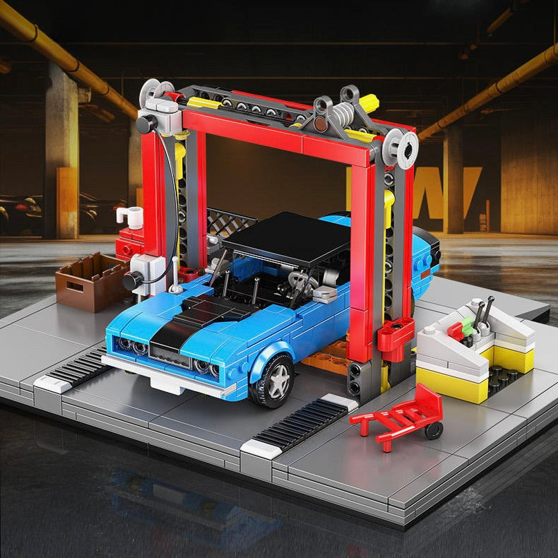 70s American Auto Repair Shop | 856pcs