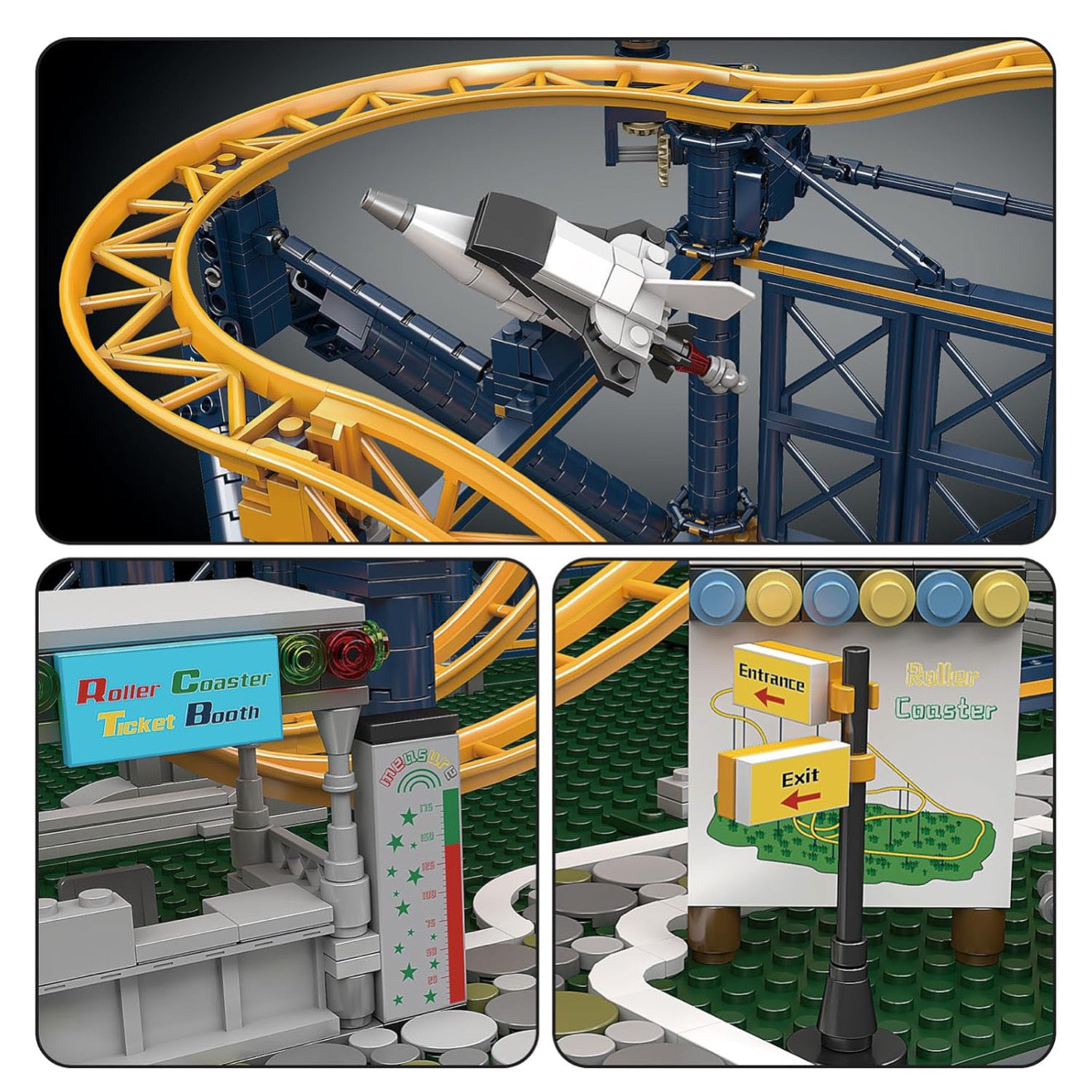 Motorised Looping Roller Coaster | 3238pcs