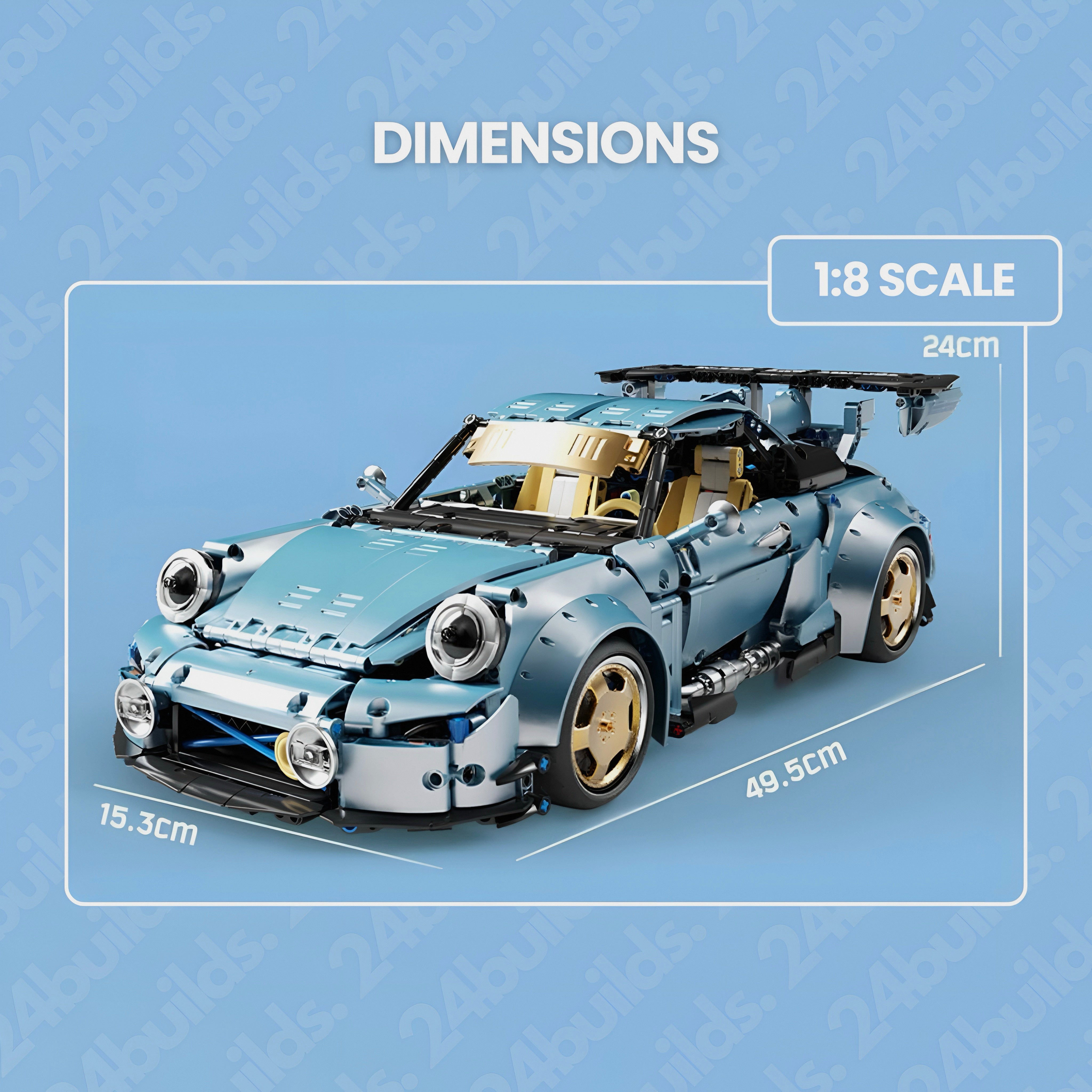 BABY BLUE 911 (993) RWB | 2368PCS