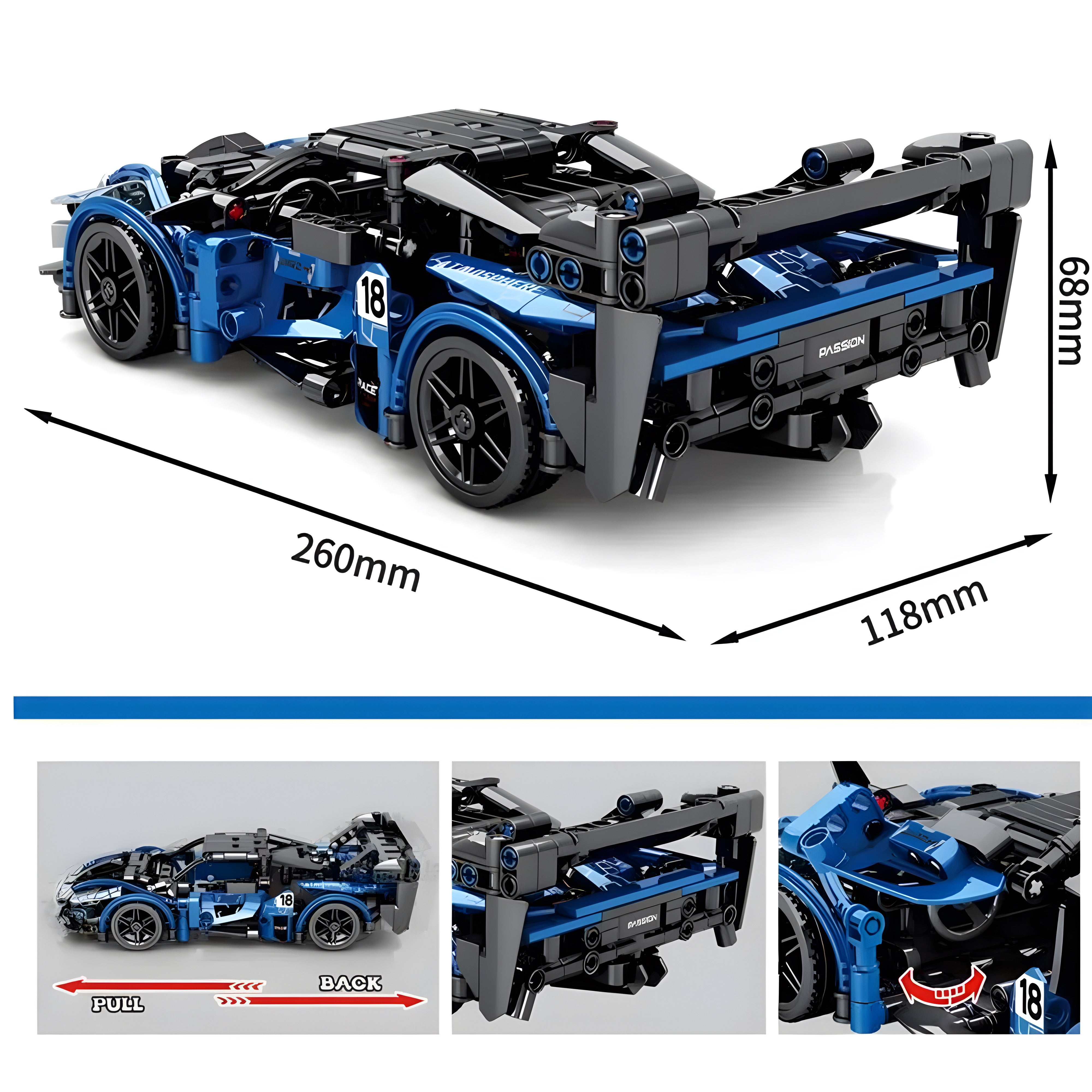 Ayrton's Hypercar | 490pcs