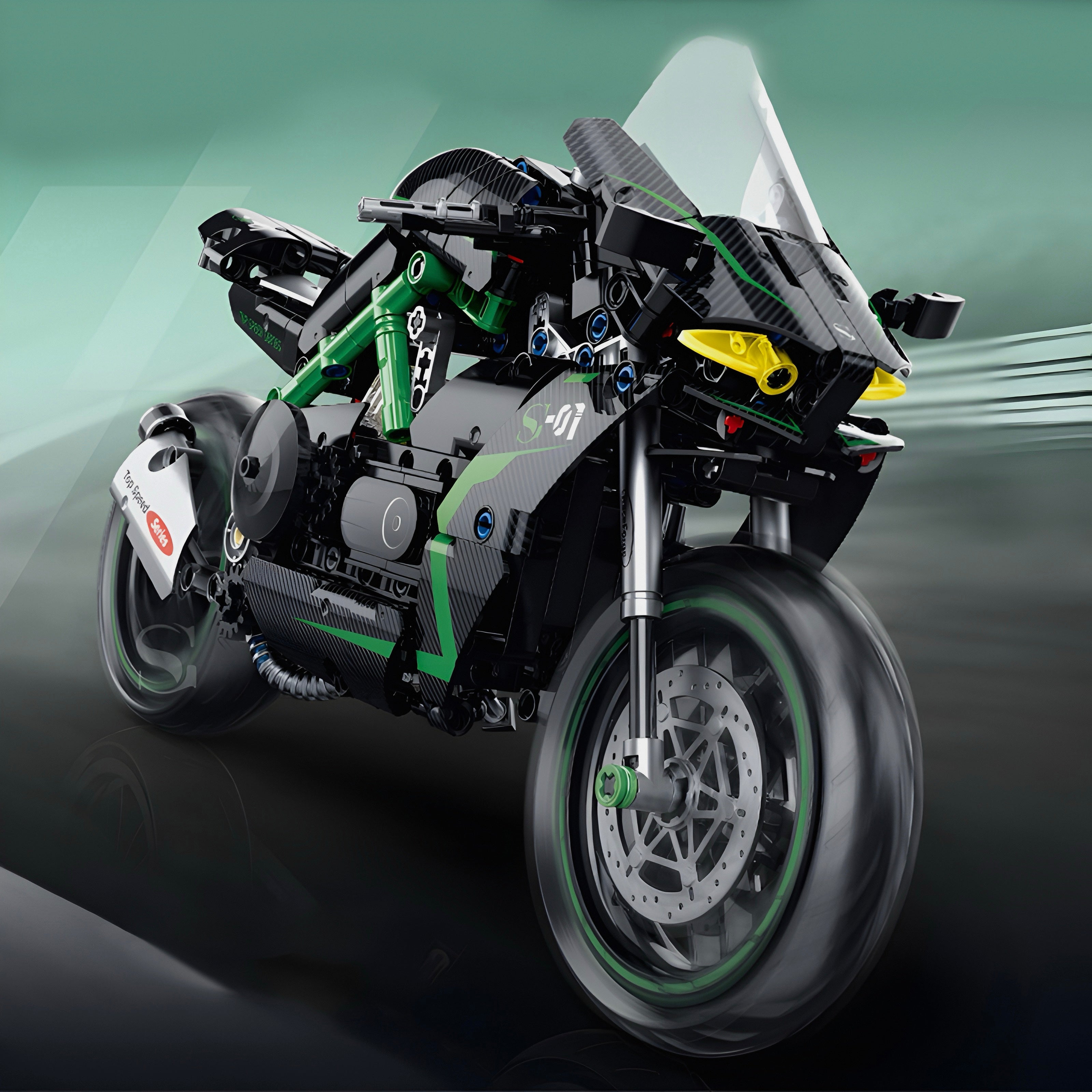 Carbon Fiber Japanese Motorbike | 512pcs