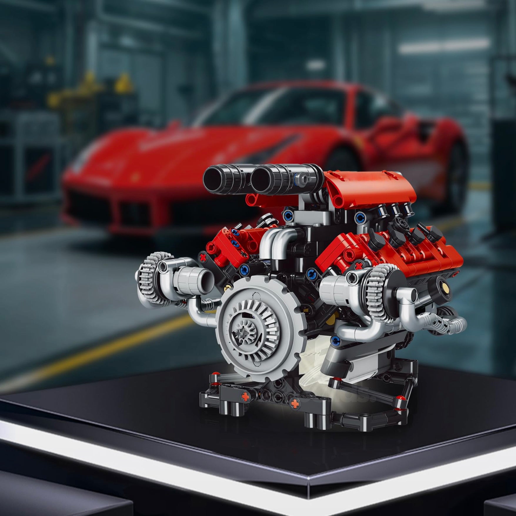 Motorised V8 Engine | 664pcs