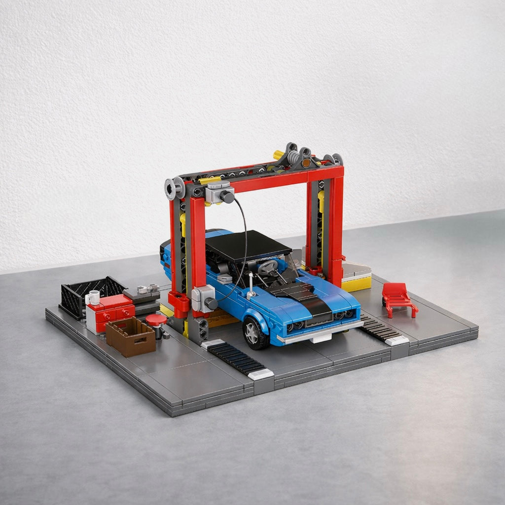 70s American Auto Repair Shop | 856pcs