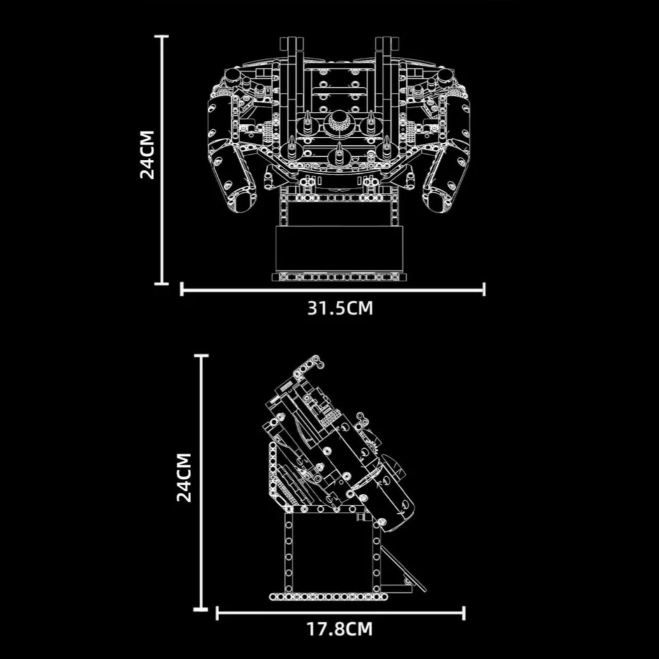 1:1 Grand Prix Steering Wheel | 834pcs