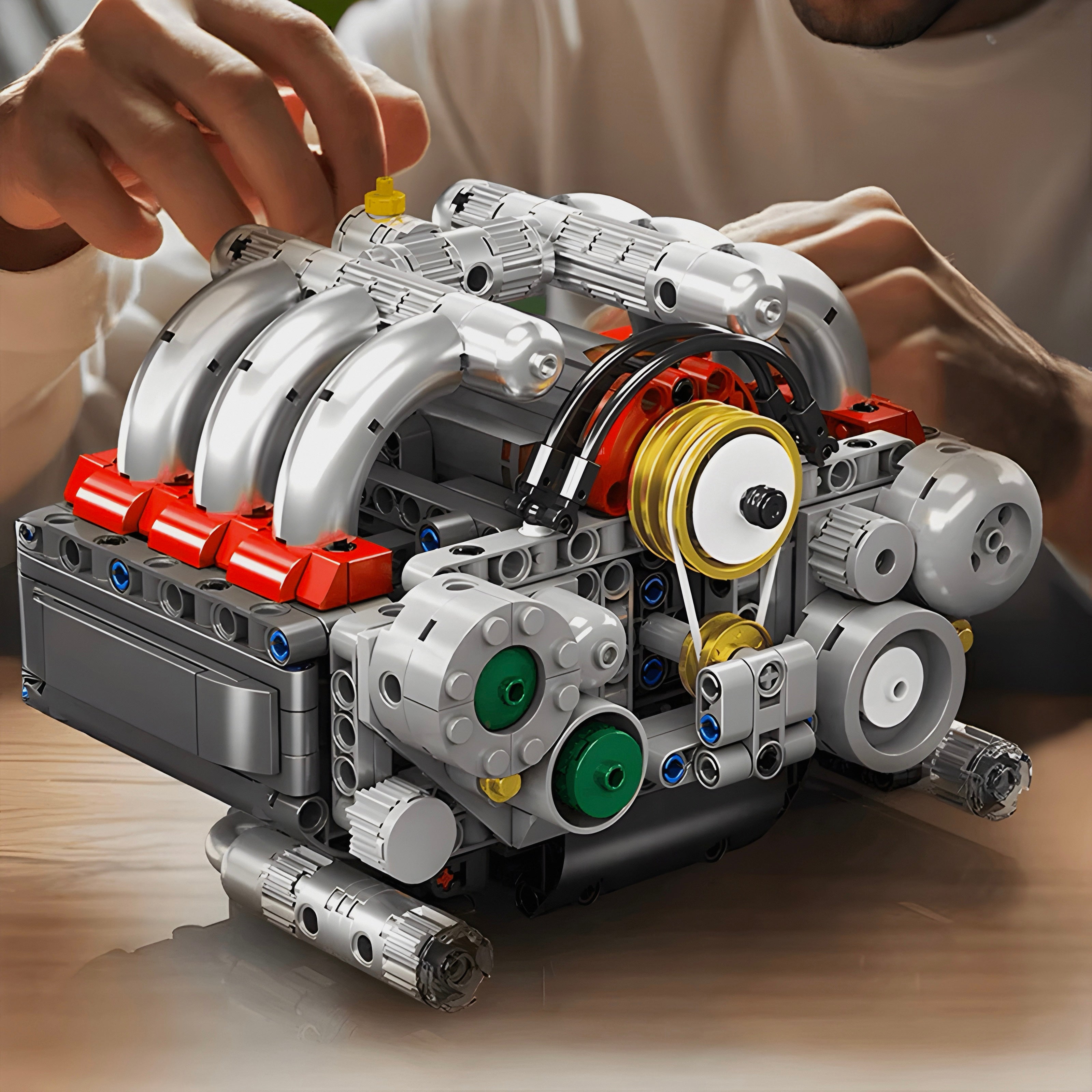 Motorised 6-Cylinder Engine | 608pcs