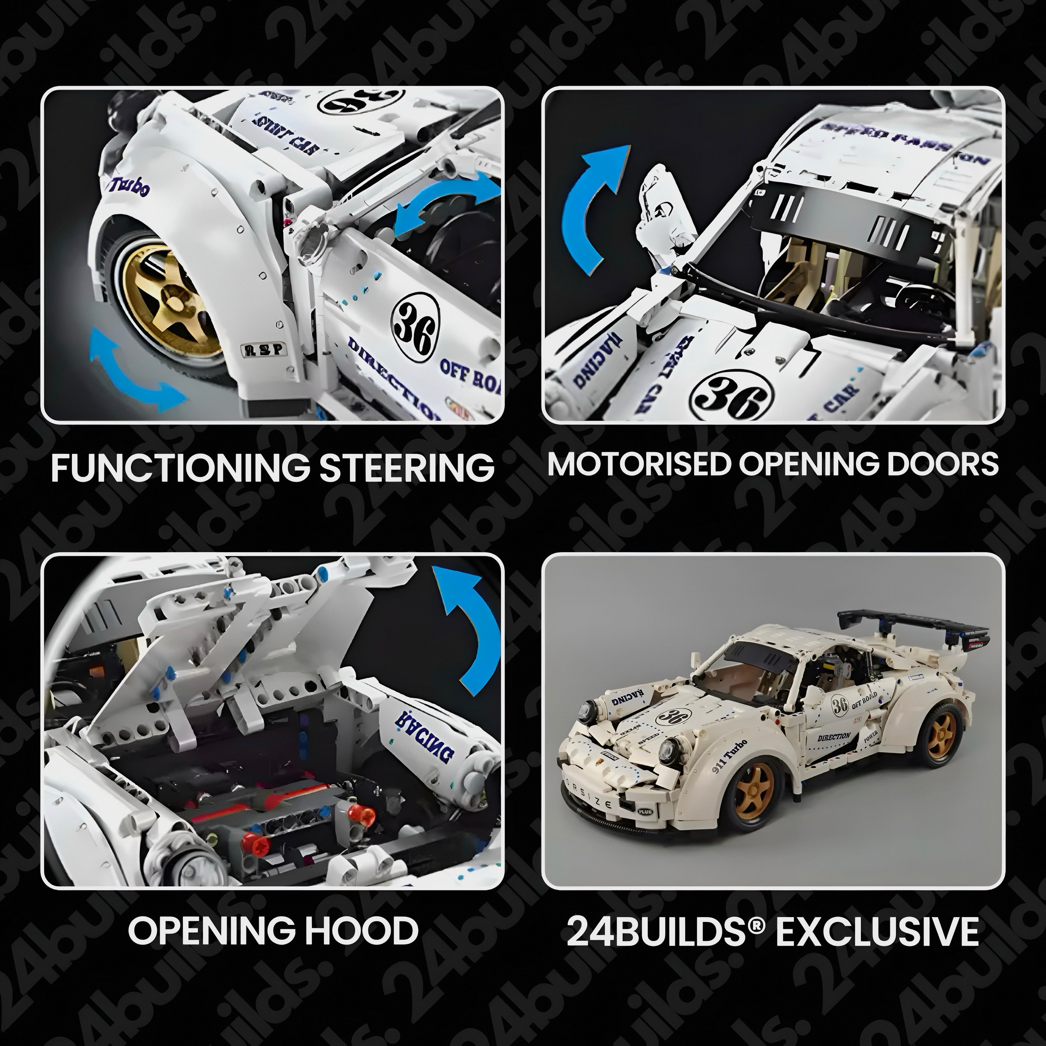 Remote Controlled GT2 RS Widebody | 2126pcs