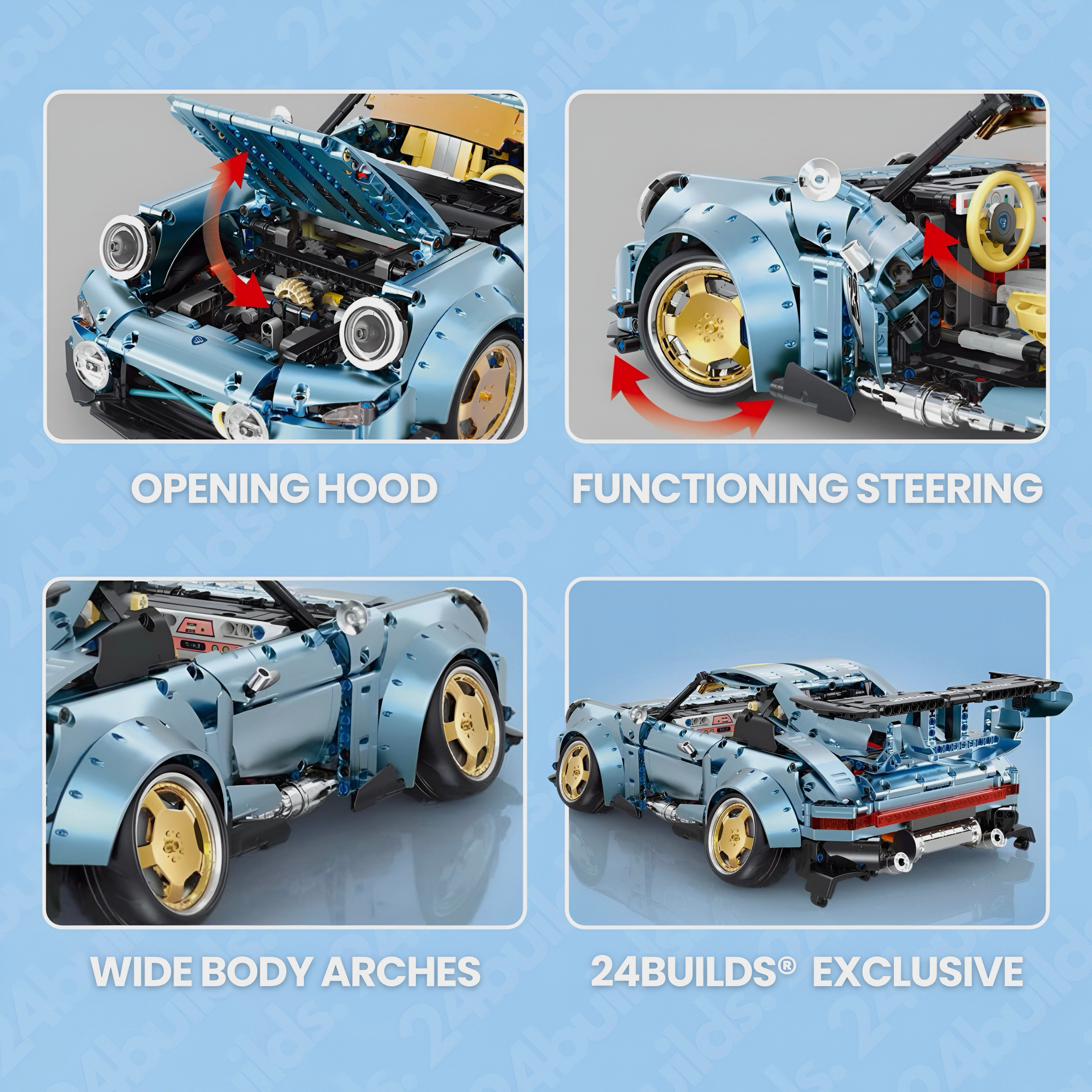 BABY BLUE 911 (993) RWB | 2368PCS