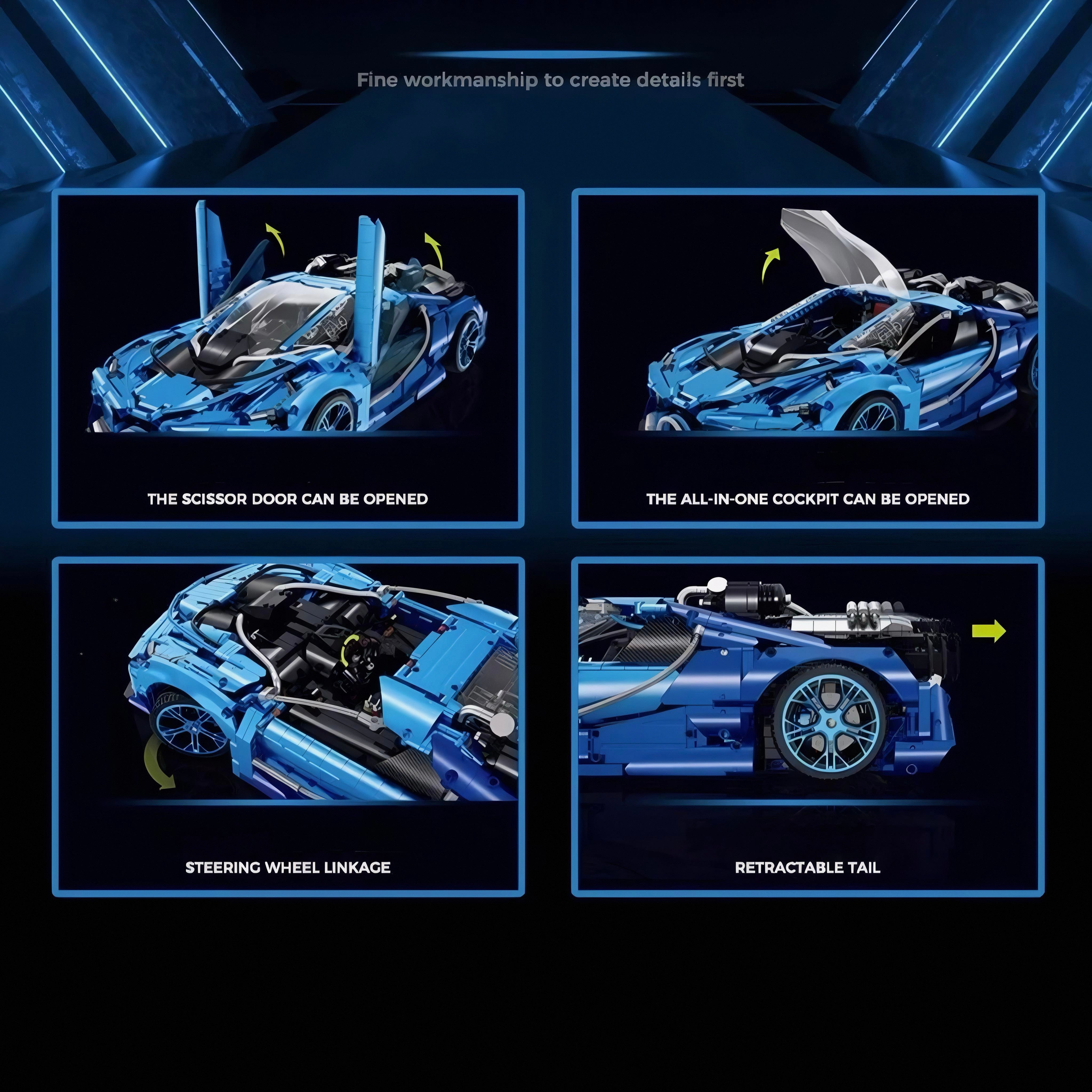 Jet Edition W16 Hypercar | 3686pcs