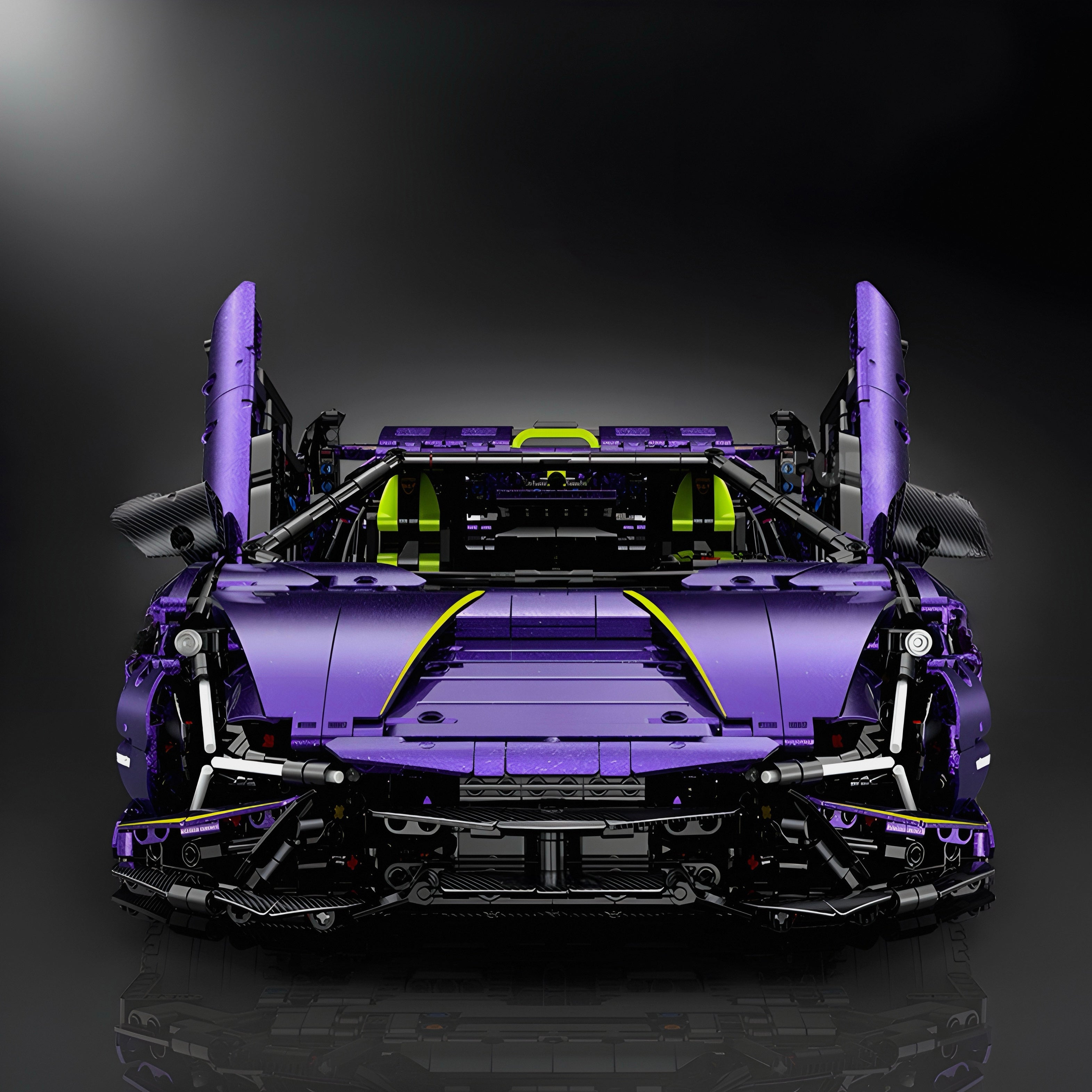 Purple Flake Edition V10 Supercar | 3658pcs