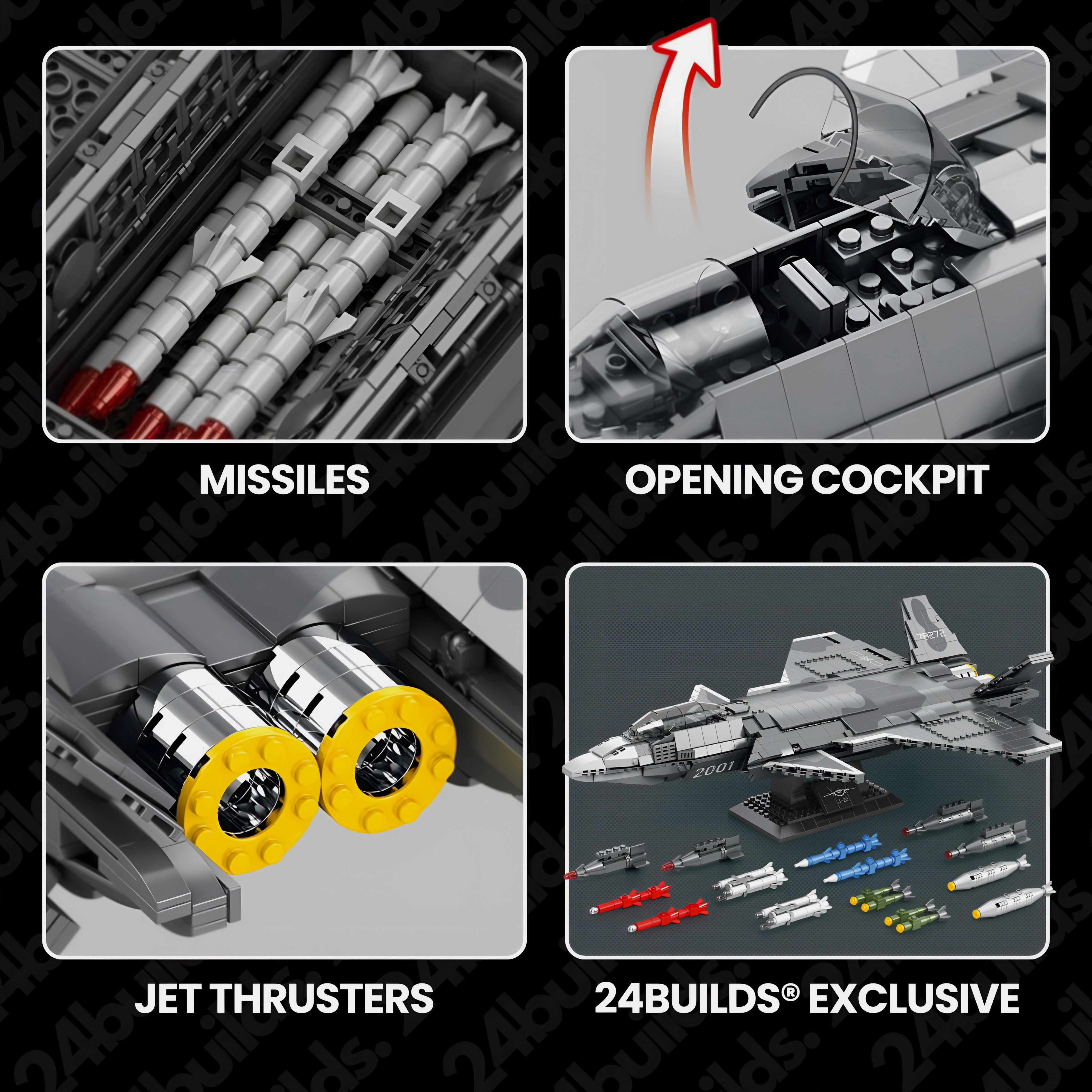 J-20 Fighter Aircraft | 1918pcs