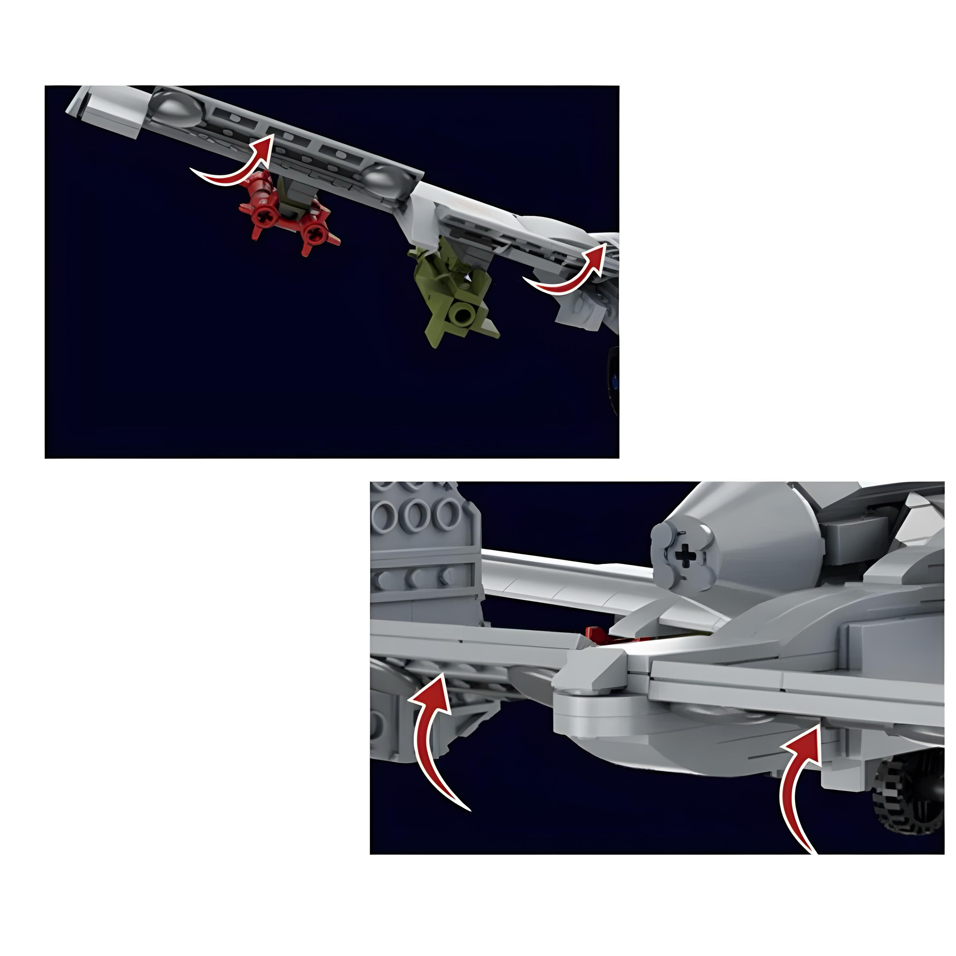 A-10 Ground Attack Aircraft | 1049pcs