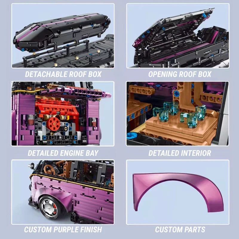 Widebody Satin Purple Campervan | 3298pcs